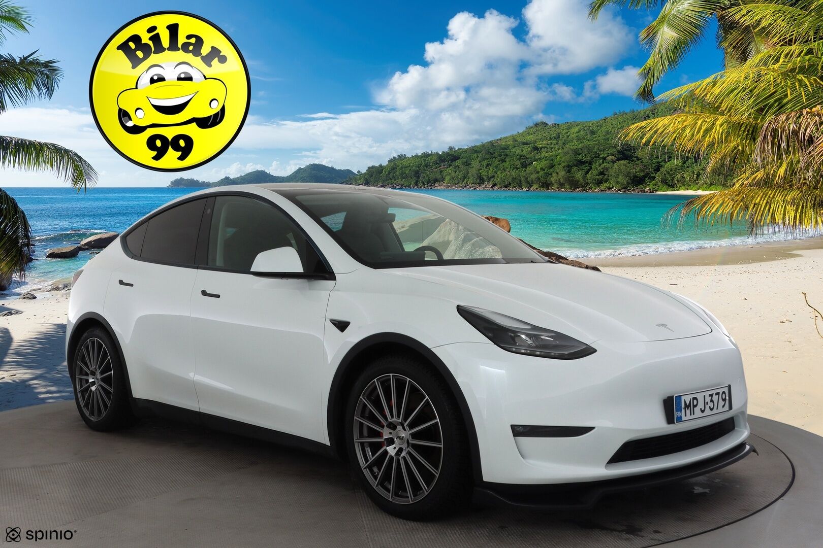 Tesla Model Y 2024 Long Range Dual Motor * Koukku / Lasikatto / ILP / ACC / Matrix-LED / Muistipenkki / P.kamera / Premium Audio * - Suomi-auto / 2x Latauskaapelit / Kahdet renkaat aluvanteilla 