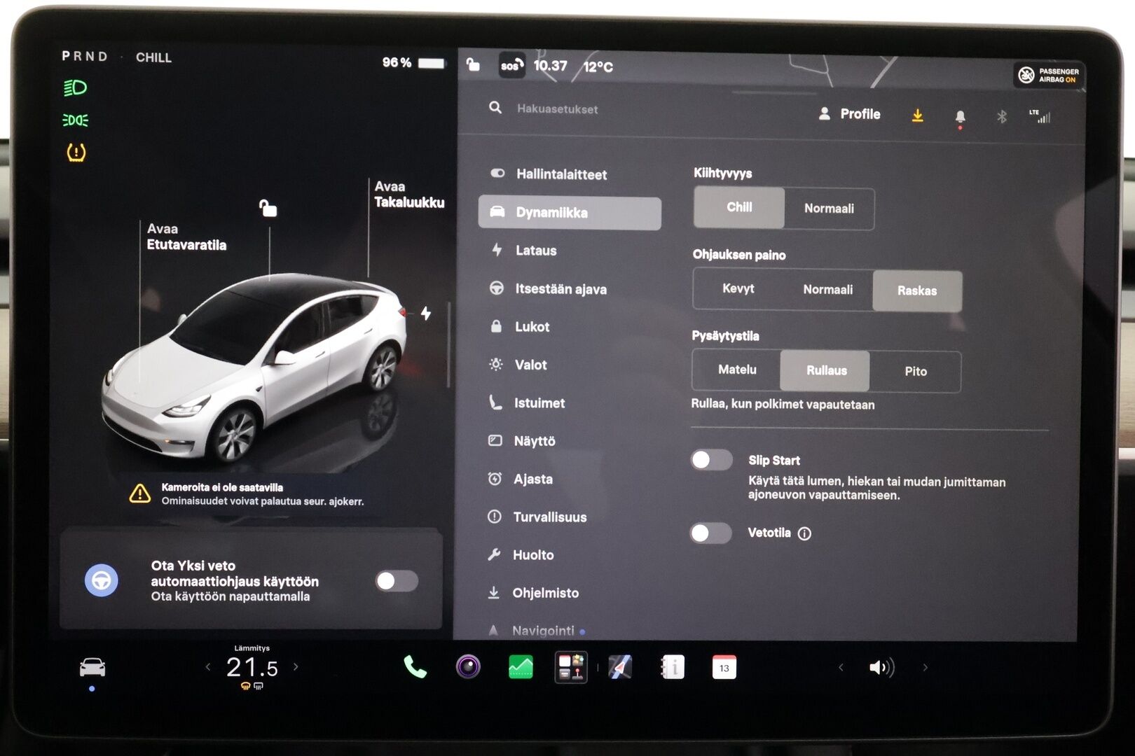 Tesla Model Y 2024 RWD - | ACC | ILP | Koukku | Ryzen | Matrix-LED | Premium Audio | Lasikatto | Sähkönahat | Muistipenkki | P.kamera | 2x renkaat aluin | 1-om suomiauto | 