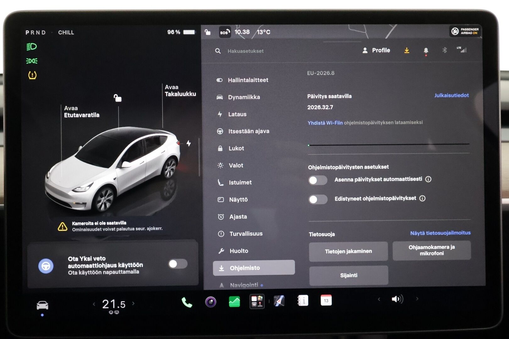 Tesla Model Y 2024 RWD - | ACC | ILP | Koukku | Ryzen | Matrix-LED | Premium Audio | Lasikatto | Sähkönahat | Muistipenkki | P.kamera | 2x renkaat aluin | 1-om suomiauto | 