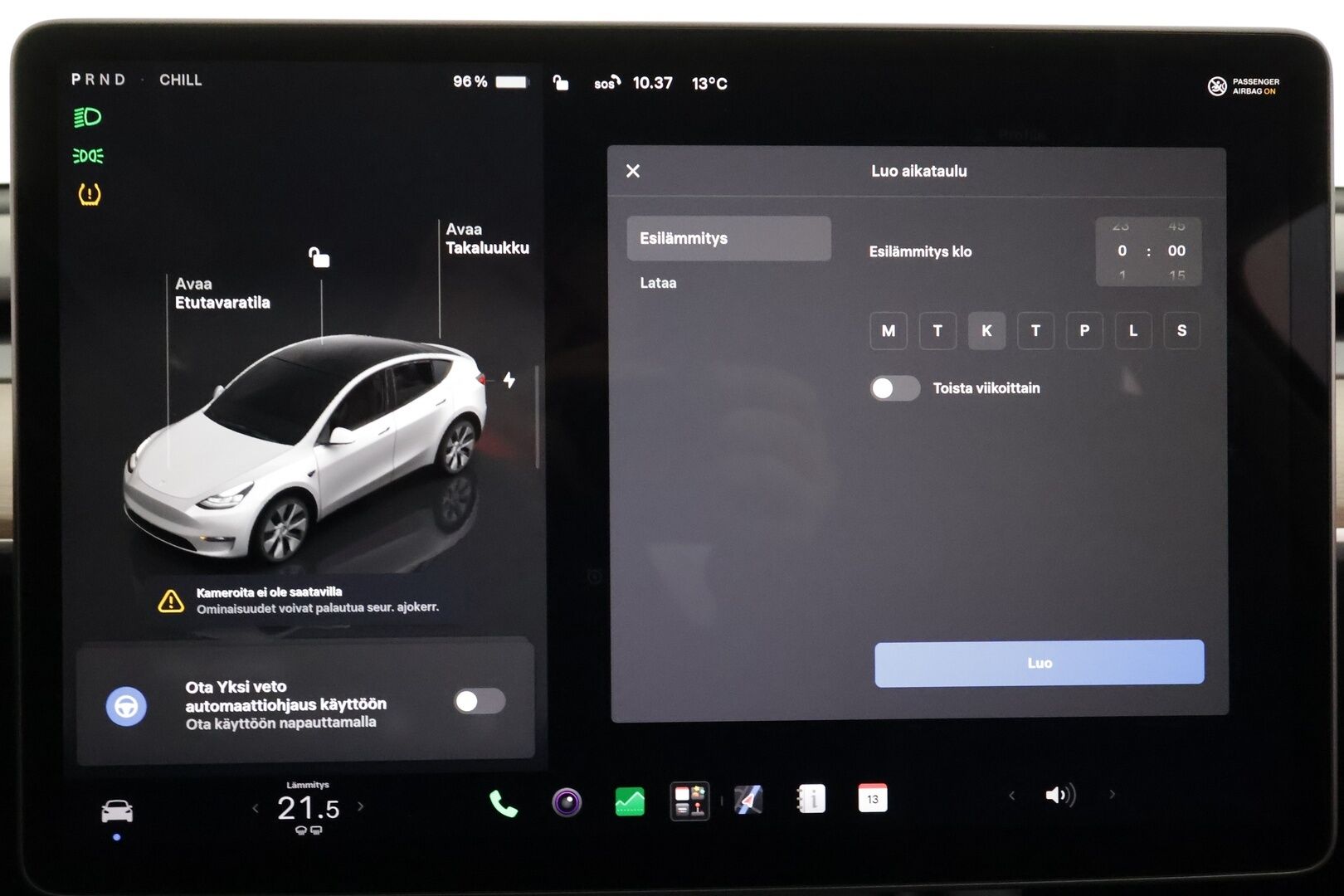 Tesla Model Y 2024 RWD - | ACC | ILP | Koukku | Ryzen | Matrix-LED | Premium Audio | Lasikatto | Sähkönahat | Muistipenkki | P.kamera | 2x renkaat aluin | 1-om suomiauto | 