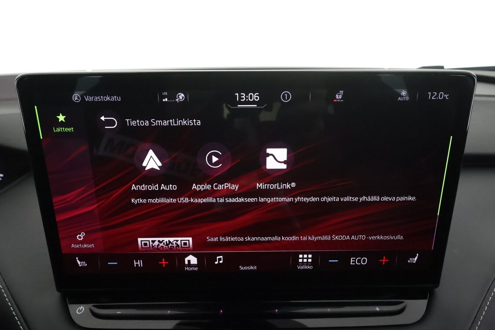 Skoda Enyaq 2023 80x 4x4 SportLine iV * ILP / HUD / ACC / Koukku / Matrix-LED / Muistipenkki / P.kamera / Keyless / Apple & Android  * - 1.Om Suomi-auto / Akku kuntotarkastettu SoH 95,4% / Merkkihuollettu / Kahdet Renkaat