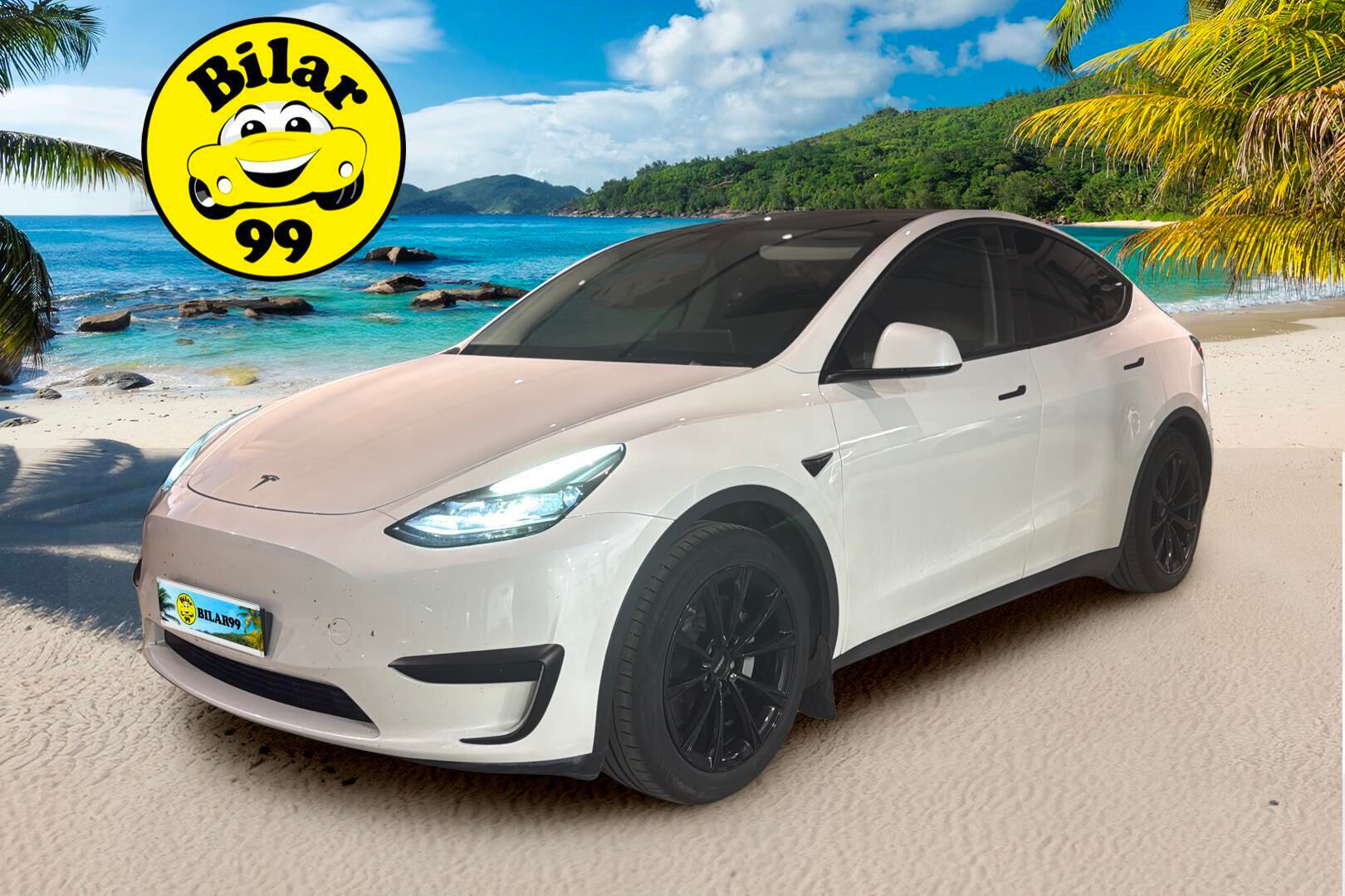 Tesla Model Y 2023 RWD - 3,99 % KORKOTARJOUS TÄHÄN AUTOON - Lämpöpumppu / Vetokoukku / LED ajovalot / Nahkasisusta / Premium Audio!