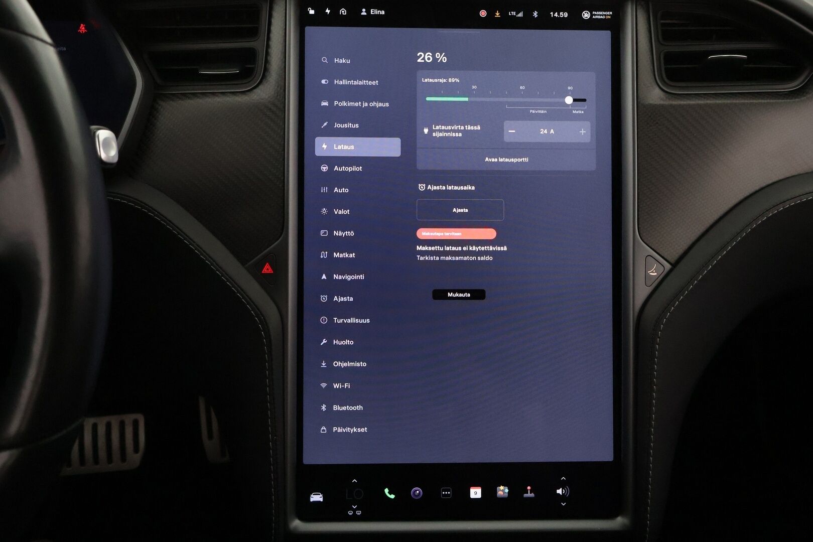 Tesla Model S 2020 Dual Motor Performance Ludicrous Raven - 3,99 % KORKOTARJOUS TÄHÄN AUTOON - FSD / CCS / Musta Nahkasisusta / Premium Audio / Ilma-alusta / Lasikatto / Carbon paketti / 2x renkaat vanteilla / Juuri saapunut!