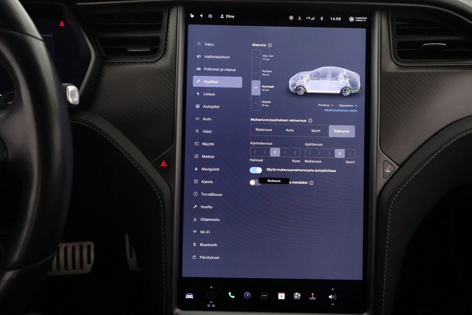 Tesla Model S 2020 Dual Motor Performance Ludicrous Raven - 3,99 % KORKOTARJOUS TÄHÄN AUTOON - FSD / CCS / Musta Nahkasisusta / Premium Audio / Ilma-alusta / Lasikatto / Carbon paketti / 2x renkaat vanteilla / Juuri saapunut!