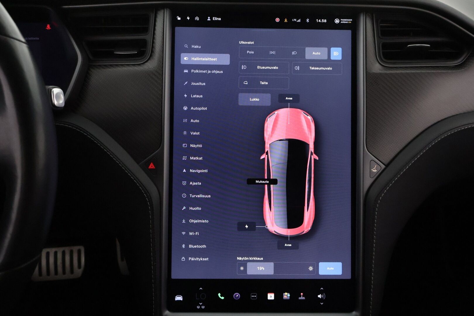 Tesla Model S 2020 Dual Motor Performance Ludicrous Raven - 3,99 % KORKOTARJOUS TÄHÄN AUTOON - FSD / CCS / Musta Nahkasisusta / Premium Audio / Ilma-alusta / Lasikatto / Carbon paketti / 2x renkaat vanteilla / Juuri saapunut!