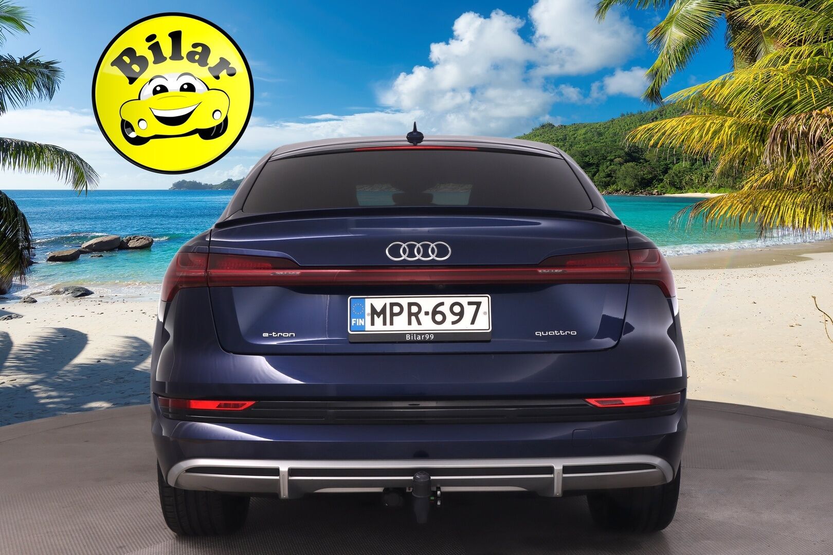 Audi e-tron 2020 Sportback S line 50 quattro - ACC | Matrix LED | HUD | Panorama | Navarra Blue | Bang&Olufsen | Timanttitikatut Nahkaistuimet | S-Line | 360 | Vetokoukku | Virtuaaliset ulkopeilit | SoH 92,7% | 2x renkaat&aluvantein