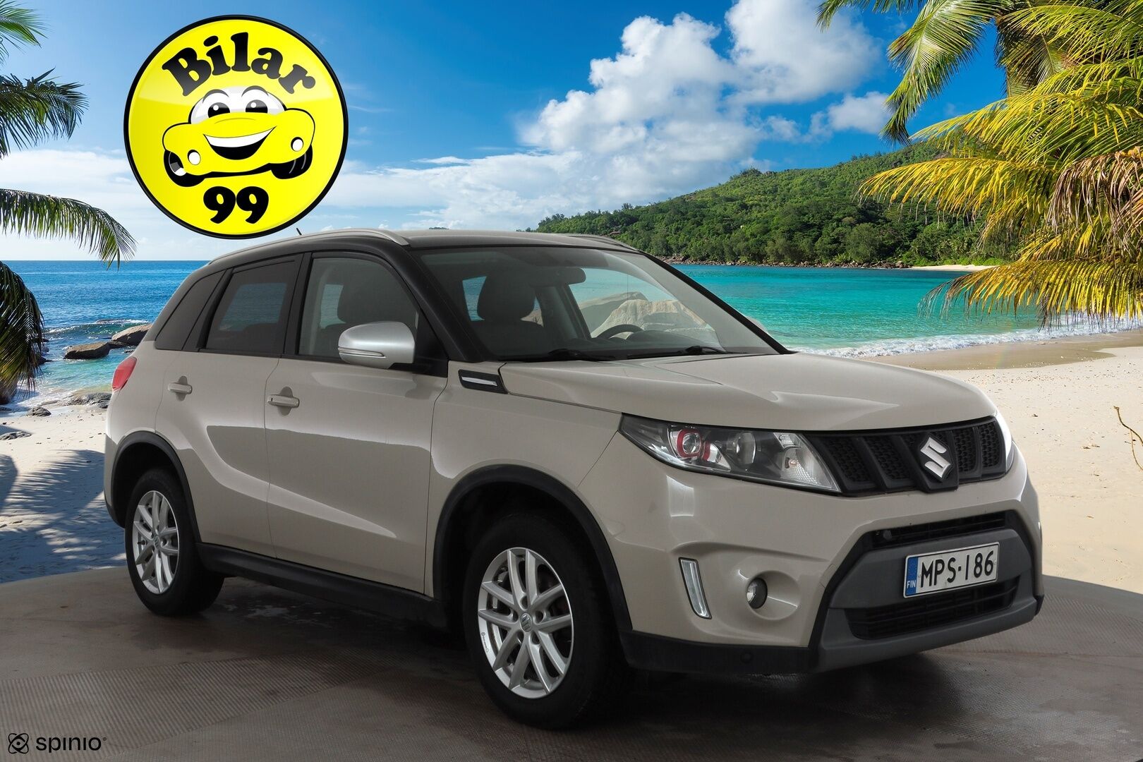SUZUKI VITARA 2017 1,4 BOOSTERJET AllGrip 4WD S 6AT 140hv * ACC / P.kamera / LED / Navi / KeylessGo / Lohkolämmitin / Puolinahat / Koukku * - Kahdet renkaat aluvanteilla - HULLUT VÄLIPÄIVÄT KORKOTARJOUS 2,49%