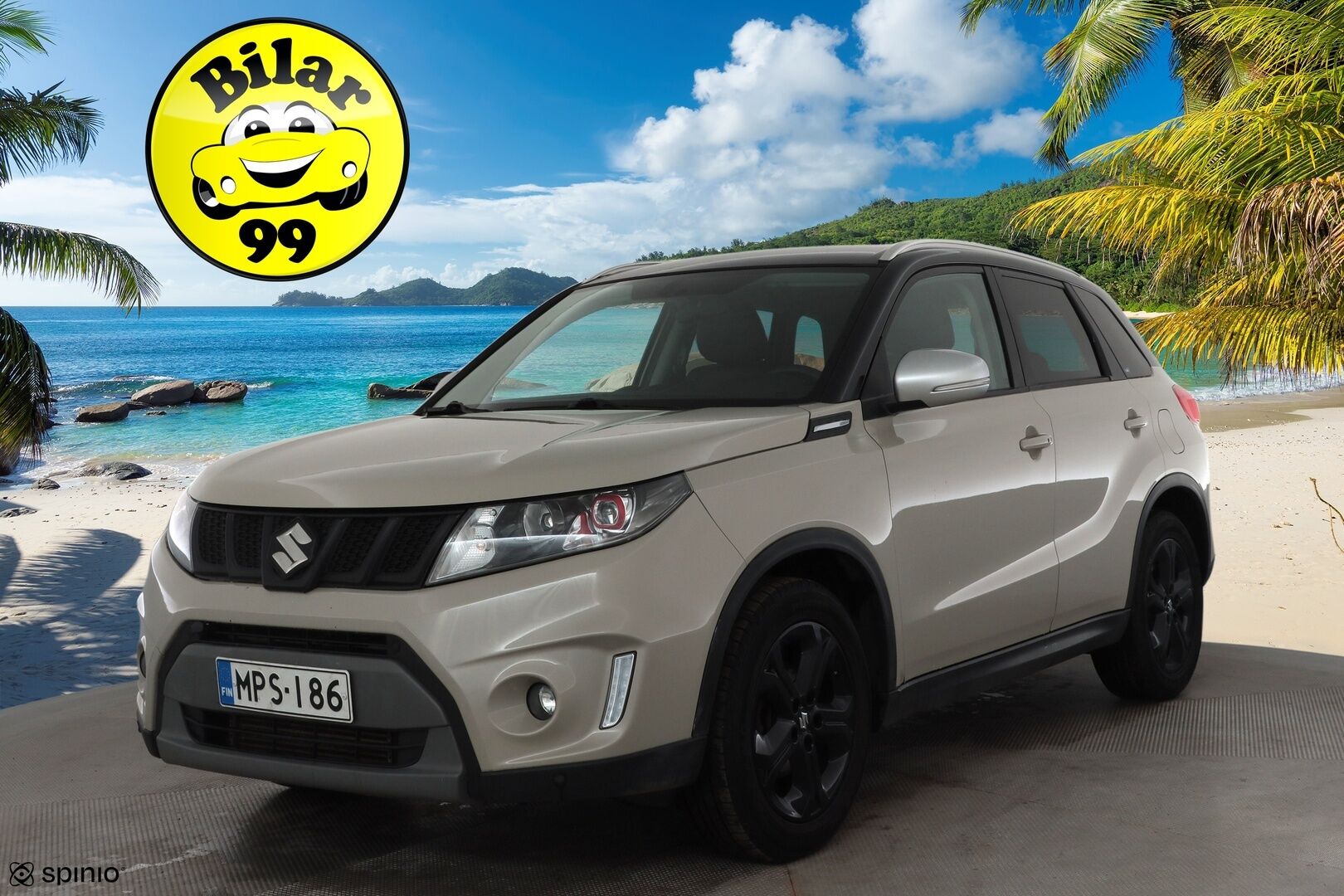SUZUKI VITARA 2017 1,4 BOOSTERJET AllGrip 4WD S 6AT 140hv * ACC / P.kamera / LED / Navi / KeylessGo / Lohkolämmitin / Puolinahat / Koukku * - Kahdet renkaat aluvanteilla - HULLUT VÄLIPÄIVÄT KORKOTARJOUS 2,49%