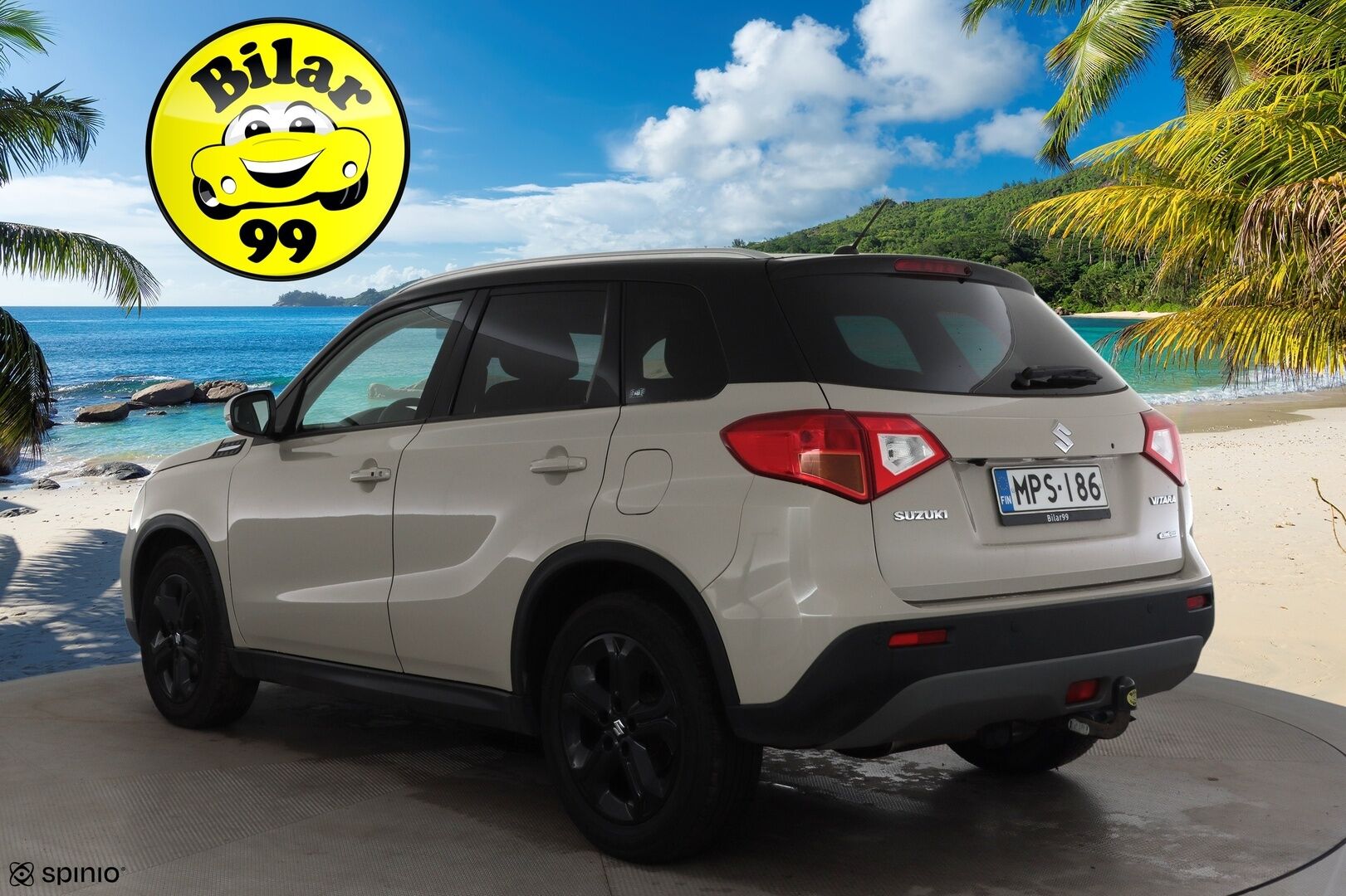 SUZUKI VITARA 2017 1,4 BOOSTERJET AllGrip 4WD S 6AT 140hv * ACC / P.kamera / LED / Navi / KeylessGo / Lohkolämmitin / Puolinahat / Koukku * - Kahdet renkaat aluvanteilla - HULLUT VÄLIPÄIVÄT KORKOTARJOUS 2,49%
