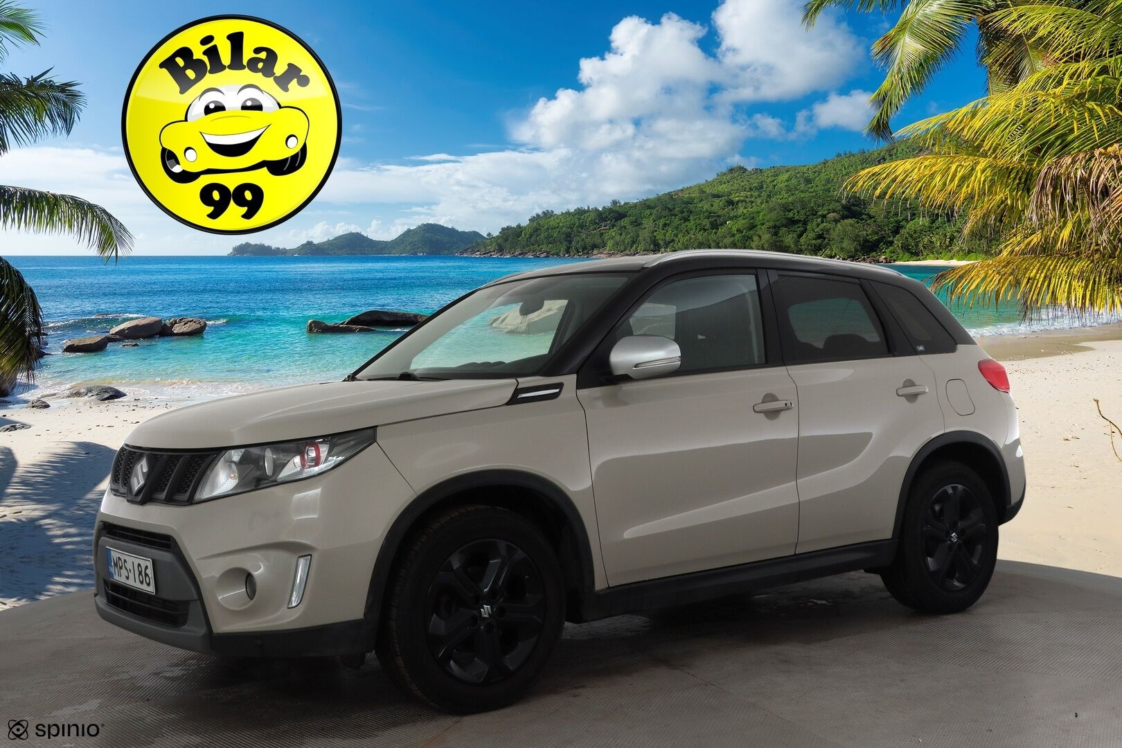 SUZUKI VITARA 2017 1,4 BOOSTERJET AllGrip 4WD S 6AT 140hv * ACC / P.kamera / LED / Navi / KeylessGo / Lohkolämmitin / Puolinahat / Koukku * - Kahdet renkaat aluvanteilla - HULLUT VÄLIPÄIVÄT KORKOTARJOUS 2,49%