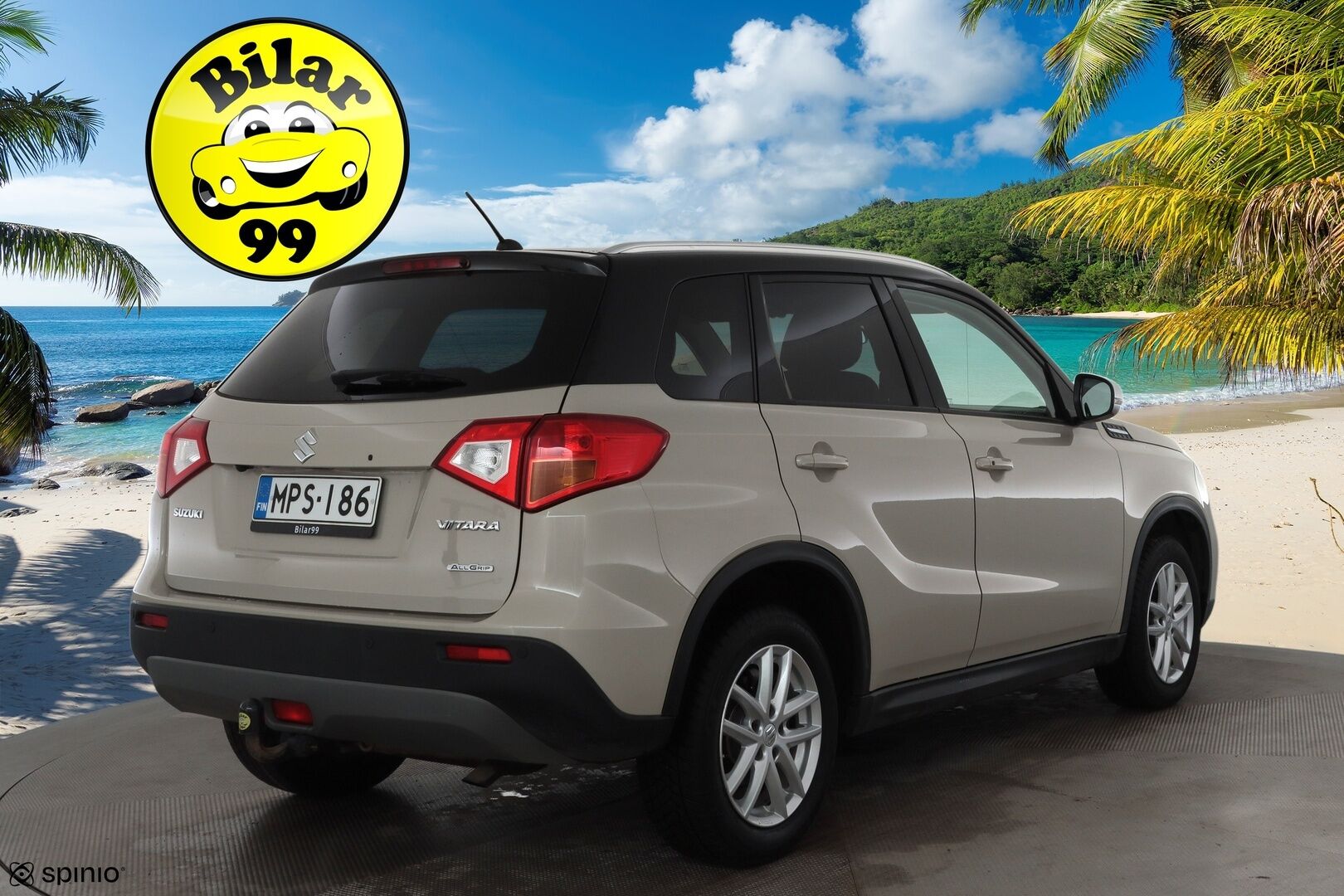 SUZUKI VITARA 2017 1,4 BOOSTERJET AllGrip 4WD S 6AT 140hv * ACC / P.kamera / LED / Navi / KeylessGo / Lohkolämmitin / Puolinahat / Koukku * - Kahdet renkaat aluvanteilla - HULLUT VÄLIPÄIVÄT KORKOTARJOUS 2,49%