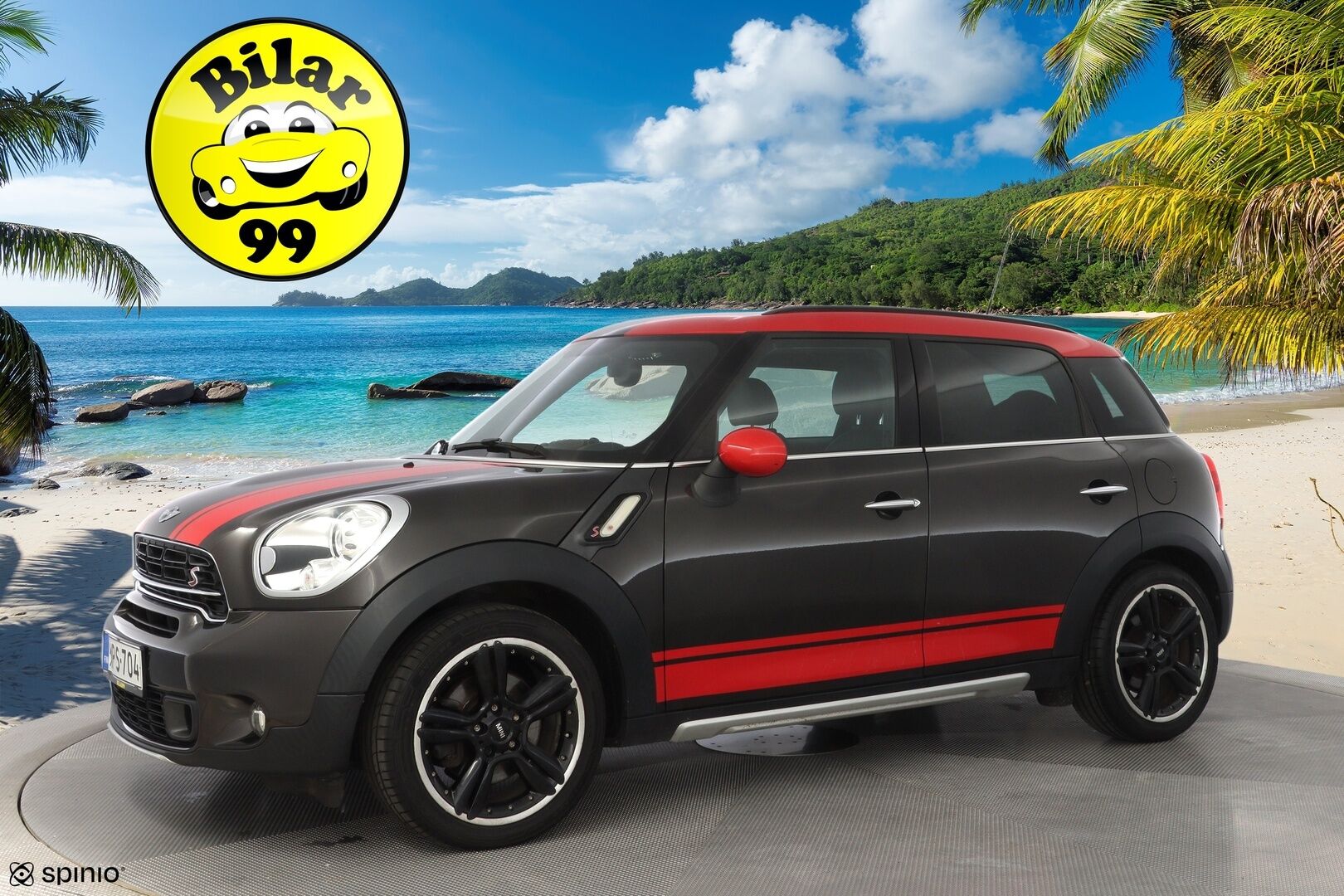 Mini Countryman 2015 Cooper S ALL4 A Sport Lane * Vakkari / Tutkat / Kattoluukku / Nahat / Lämpölasi * - Kahdet renkaat alumiinivanteilla / Viimeisin huolto 9.25 / Ketju vaihdettu / Puhdas Carvertical / NELIVETO