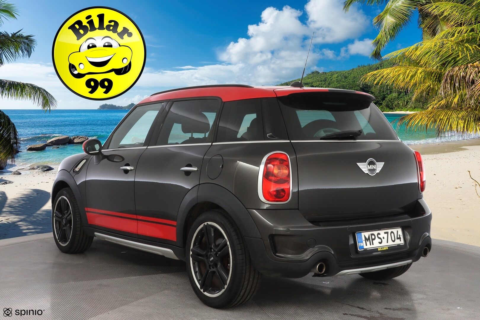 Mini Countryman 2015 Cooper S ALL4 A Sport Lane * Vakkari / Tutkat / Kattoluukku / Nahat / Lämpölasi * - Kahdet renkaat alumiinivanteilla / Viimeisin huolto 9.25 / Ketju vaihdettu / Puhdas Carvertical / NELIVETO