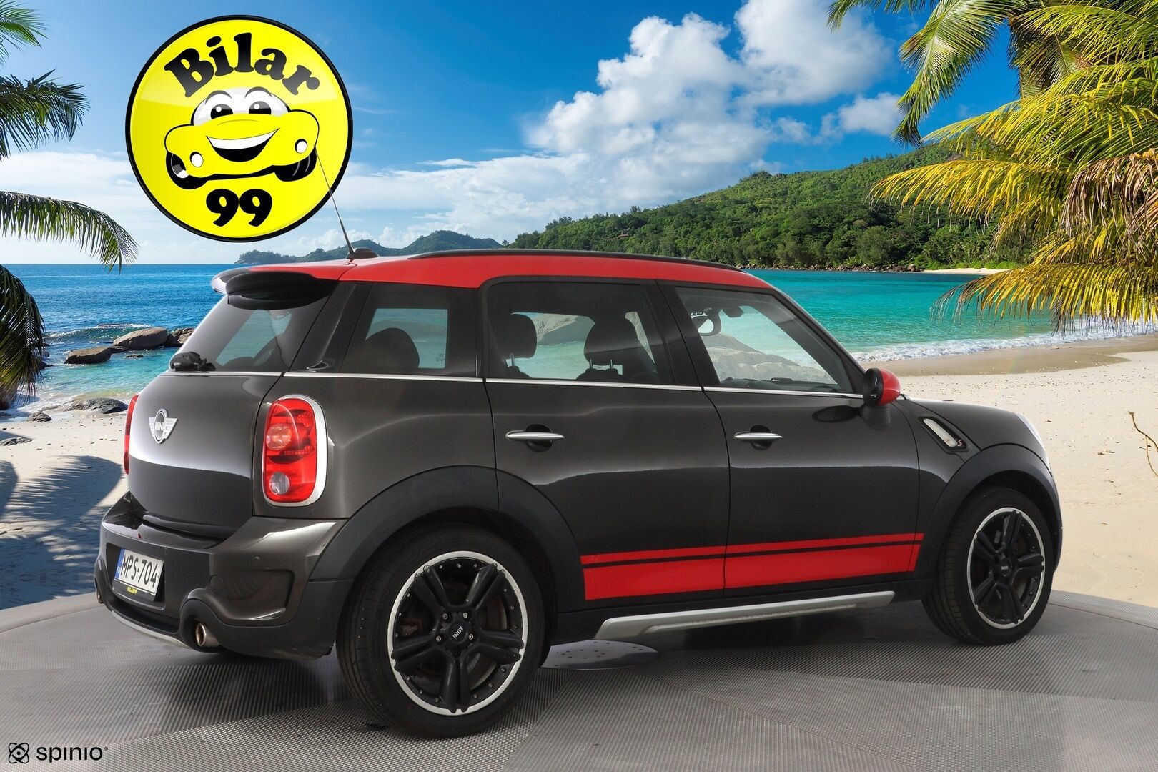 Mini Countryman 2015 Cooper S ALL4 A Sport Lane * Vakkari / Tutkat / Kattoluukku / Nahat / Lämpölasi * - Kahdet renkaat alumiinivanteilla / Viimeisin huolto 9.25 / Ketju vaihdettu / Puhdas Carvertical / NELIVETO
