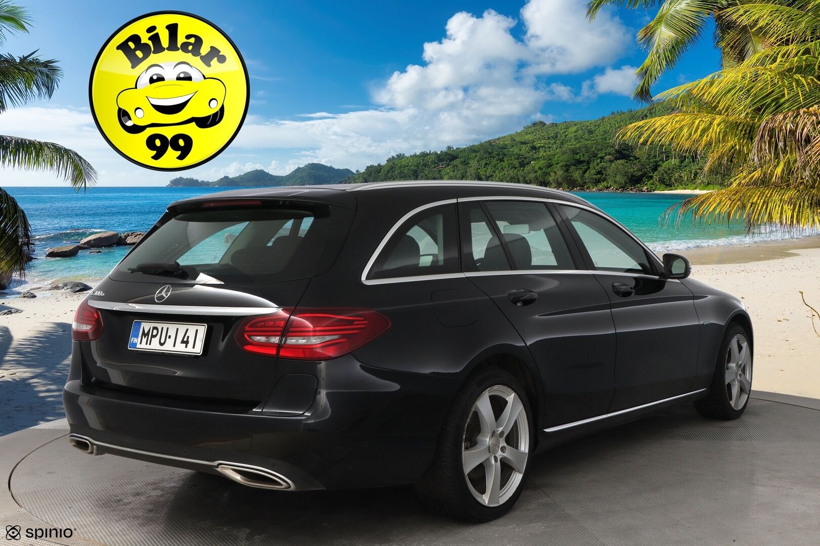 MERCEDES-BENZ C 2021 300e A Premium Business EQ Power * Vetokoukku / Peruutuskamera / Navi / Sähköluukku / LED High Performance / - Puolinahkasisusta / Sporttipenkit / Juuri tullut Tampereelle!