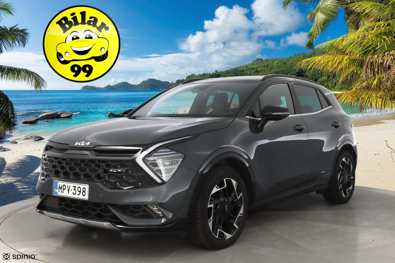 Kia Sportage 2023 1,6 T-GDI AWD Plug-in Hybrid GT-Line At 265hv *Ilmastoidut nahat / 360° / ACC / Koukku / H&K* - 3,99 % KORKOTARJOUS TÄHÄN AUTOON - 2x Hyvät renkaat ja vanteet / Merkkihuollot 