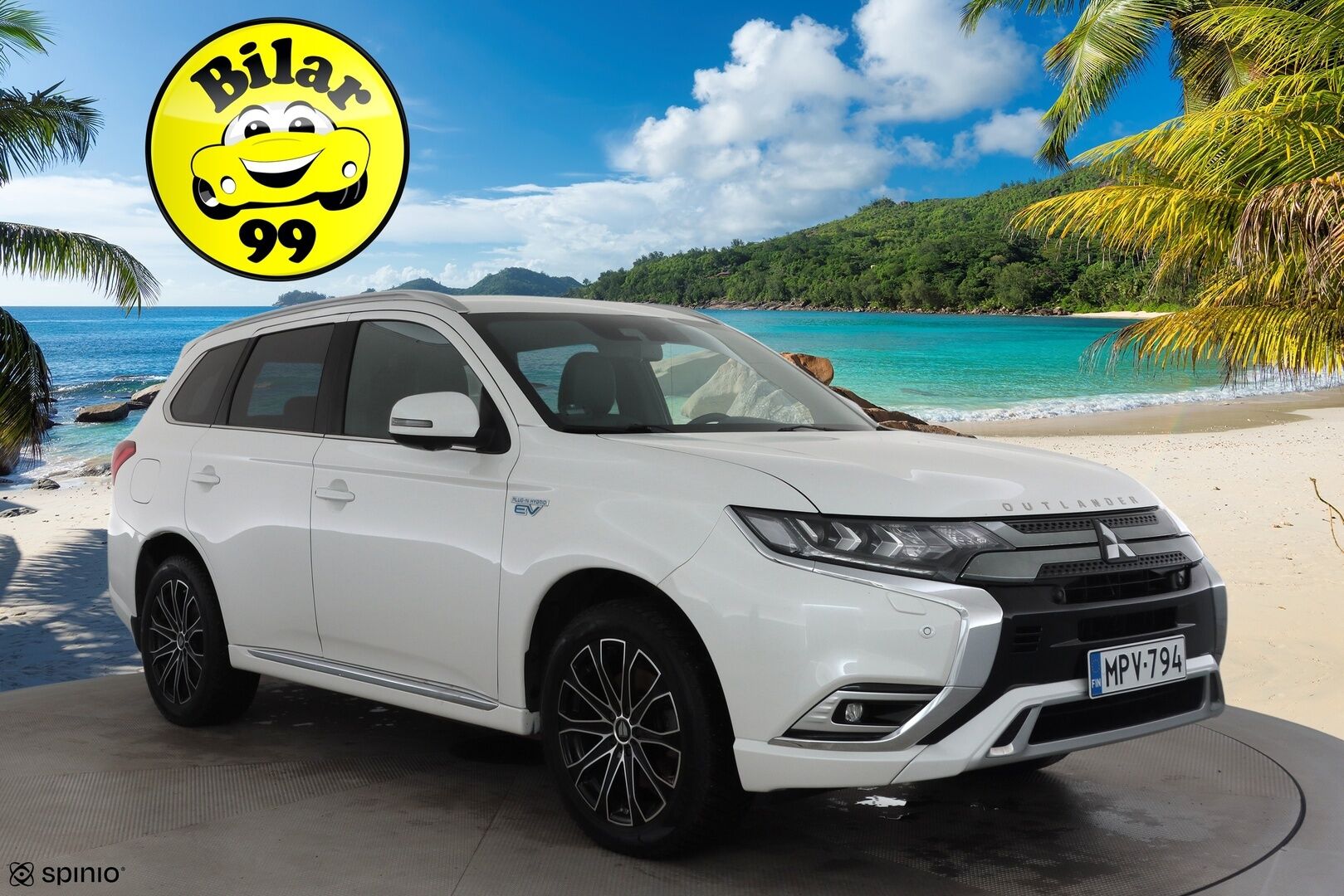 Mitsubishi Outlander PHEV 2021 Business Black 4WD * ACC / Timantti nahat / 360° /  LED /  Kaistavahti / Power Sound System /  Keyless * - 2x Latauskaapelit / Merkkihuollettu / Kahdet renkaat