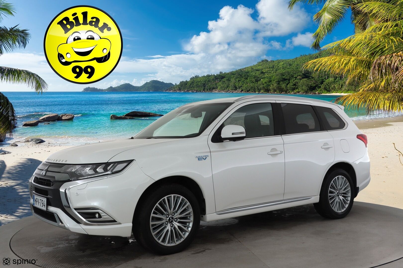 Mitsubishi Outlander PHEV 2021 Business Black 4WD * ACC / Timantti nahat / 360° /  LED /  Kaistavahti / Power Sound System /  Keyless * - 2x Latauskaapelit / Merkkihuollettu / Kahdet renkaat