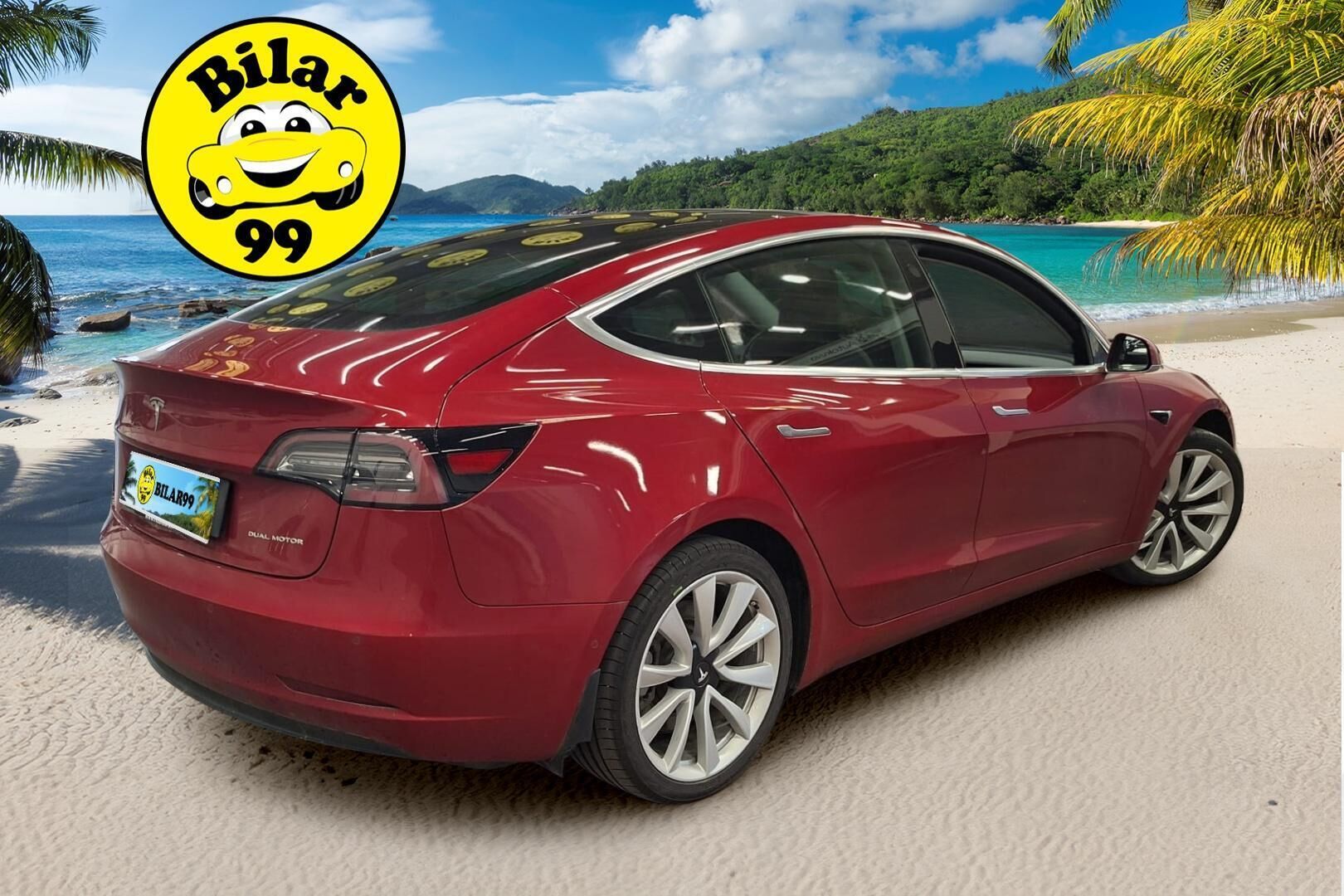Tesla Model 3 2019 Model 3 Long Range Dual Motor - ACC | Navi | BLIS | Autopilot | Premium Audio | Kaistallapitoavustin | Panoraamalasikatto | 360°-kamerat | Ajastettava esilämmitys | Pysäköintitutkat | Nahkaverhoilu | 2x renkaat |