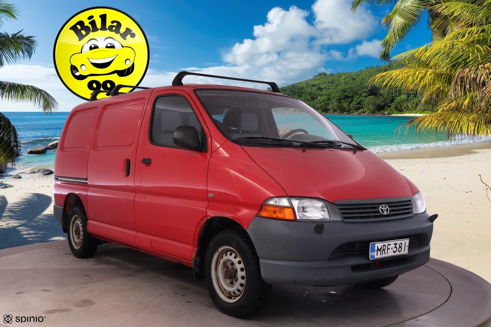 Toyota Hiace 2003 VAN 2.5TD D-4D 4ov *ALV / Lohko / Koukku / Suomiauto / Läpilastattava* - Kaksilla hyväkuntoisilla renkailla varustettu Suomiauto! - HULLUT AVAJAISHULINAT KORKOTARJOUS 3,29 %