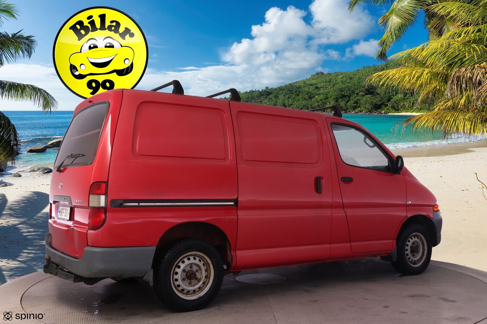Toyota Hiace 2003 VAN 2.5TD D-4D 4ov *ALV / Lohko / Koukku / Suomiauto / Läpilastattava* - Kaksilla hyväkuntoisilla renkailla varustettu Suomiauto! - HULLUT AVAJAISHULINAT KORKOTARJOUS 3,29 %