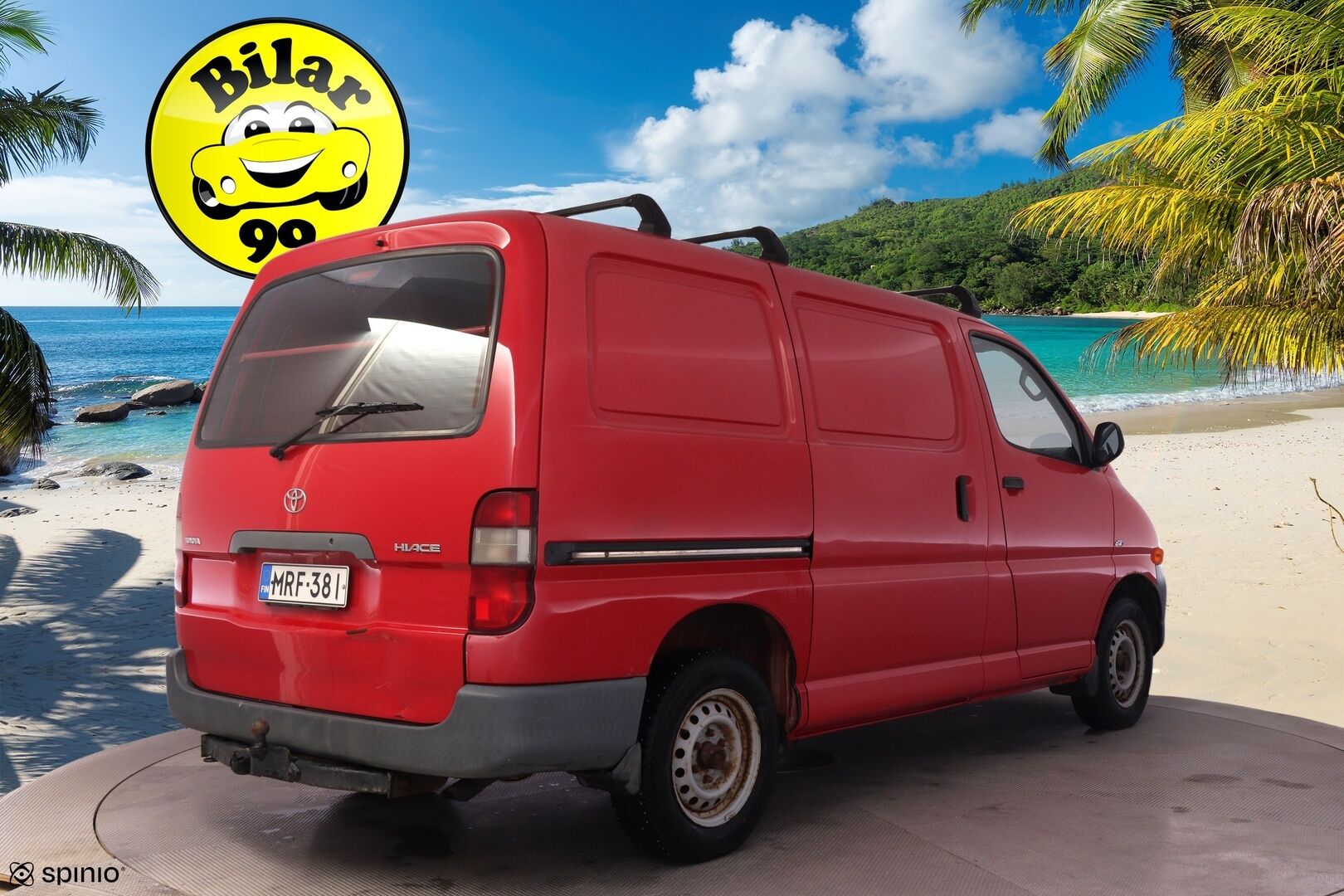 Toyota Hiace 2003 VAN 2.5TD D-4D 4ov *ALV / Lohko / Koukku / Suomiauto / Läpilastattava* - Kaksilla hyväkuntoisilla renkailla varustettu Suomiauto! - HULLUT AVAJAISHULINAT KORKOTARJOUS 3,29 %