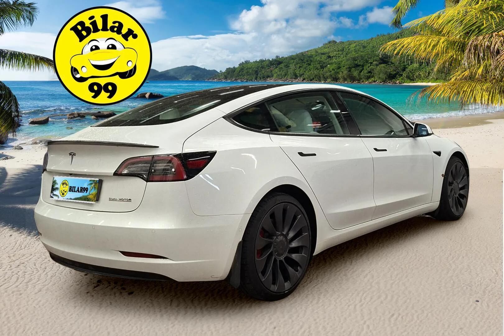 Tesla Model 3 2022 Performance - | Matrix LED | Premium Audio | Kahdet renkaat alumiinivanteilla | Valkoinen nahkasisusta | ACC | Lasikatto | P.Kamera | ILP | Akuston esilämmitys | 