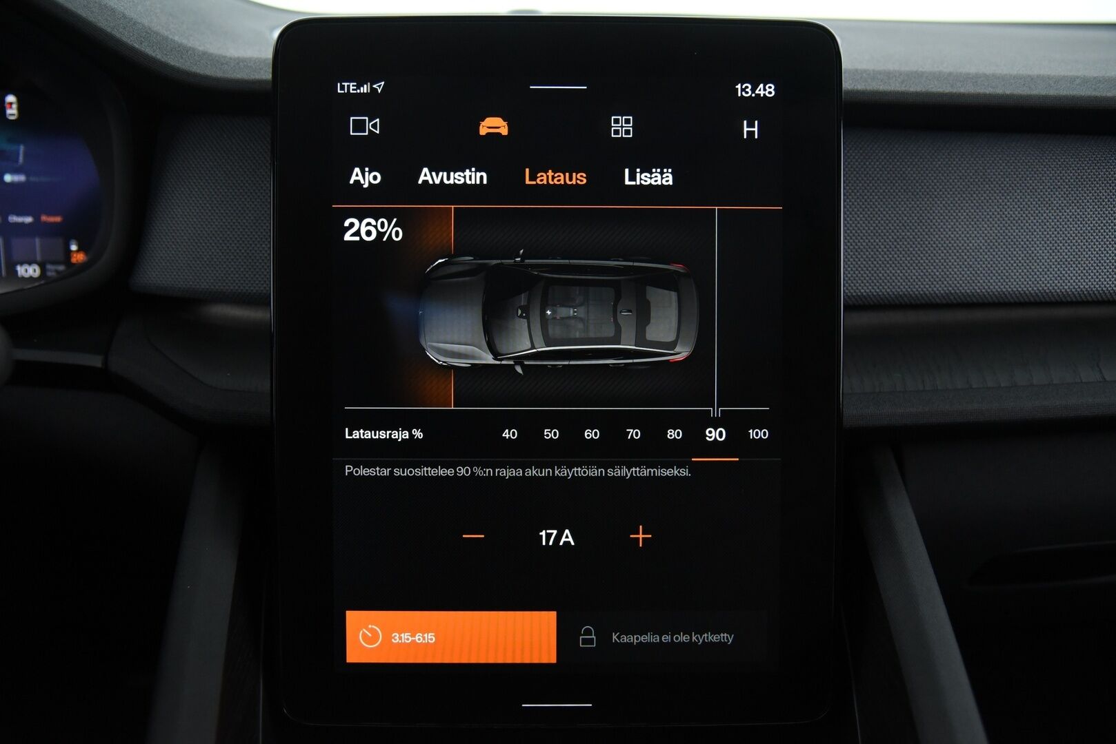 POLESTAR 2 2023 Long Range Single Motor, 170kW, 78kWh  *ACC / H&K / 360° / ILP / Muistipenkki / Lasikatto / LED / Navi* - Pilot Lite & Plus paketti / Uudet talvirenkaat / Akku kuntotarkastettu SoH 96% - Osta nyt, maksa vasta ensi vuonna