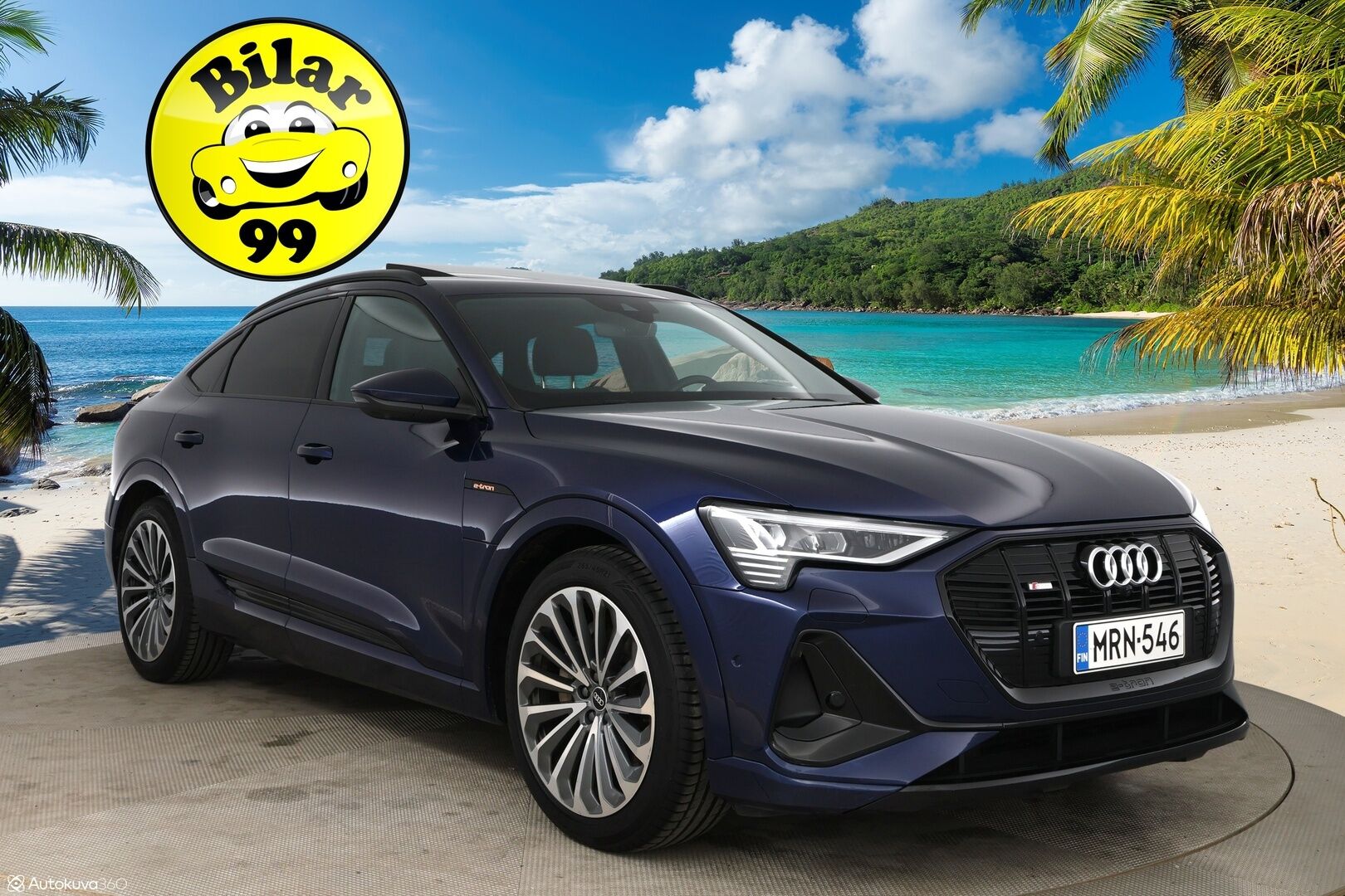 Audi e-tron 2021 Sportback 55 quattro S-line / Adapt.vakkari / B&O / Matrix / Panorama / Koukku / BLIS / - 3,99 % KORKOTARJOUS TÄHÄN AUTOON - Akku kuntotarkastettu / Merkkihuollot / Muistipenkki / Irroitettava koukku / Huippuvarusteltu! 