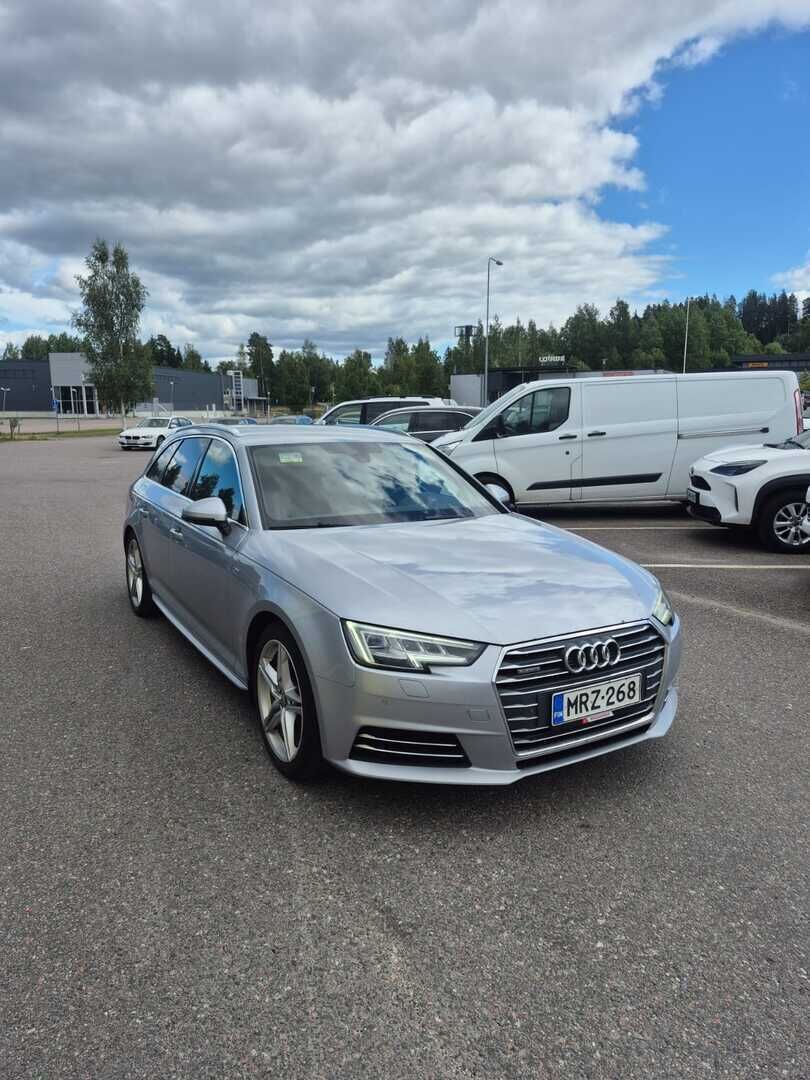 Audi A4 2016 Avant First Edition Business Sport 2,0 TDI 140 kW quattro S tronic - S-Line ulko ja sisäpaketit | B&O äänentoisto | Sporttipenkit | Webasto | Koukku | Tutkat | 2x alut | Juuri leimattu & huollettu