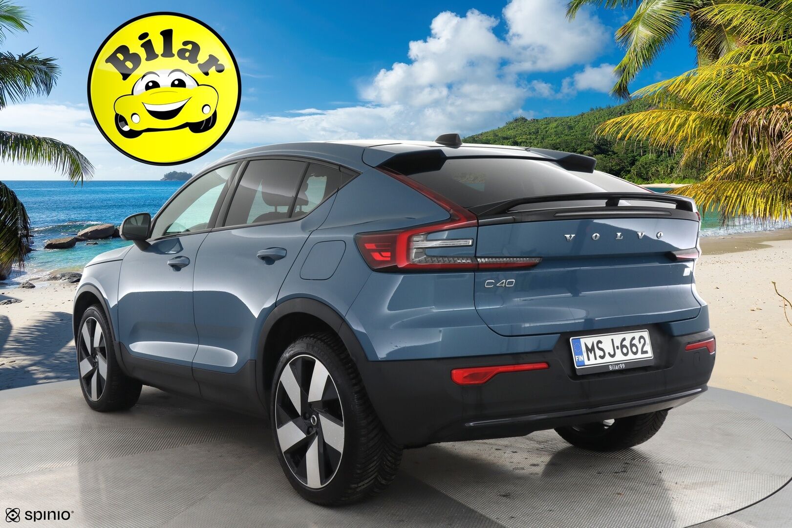 Volvo C40 2023 Recharge Twin Ultimate - | H&K | ILP | ACC | Lasikatto | LED | 360 | Sporttipenkki Muistilla | Kaistavahti | Navi | Keyless | Merkkihuollot |