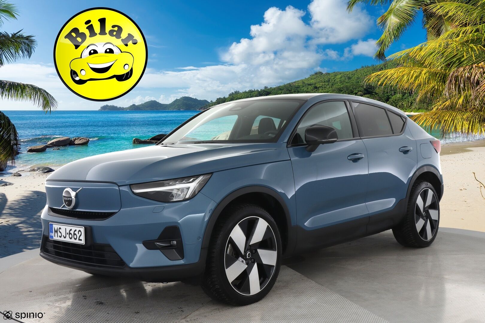 Volvo C40 2023 Recharge Twin Ultimate - | H&K | ILP | ACC | Lasikatto | LED | 360 | Sporttipenkki Muistilla | Kaistavahti | Navi | Keyless | Merkkihuollot |