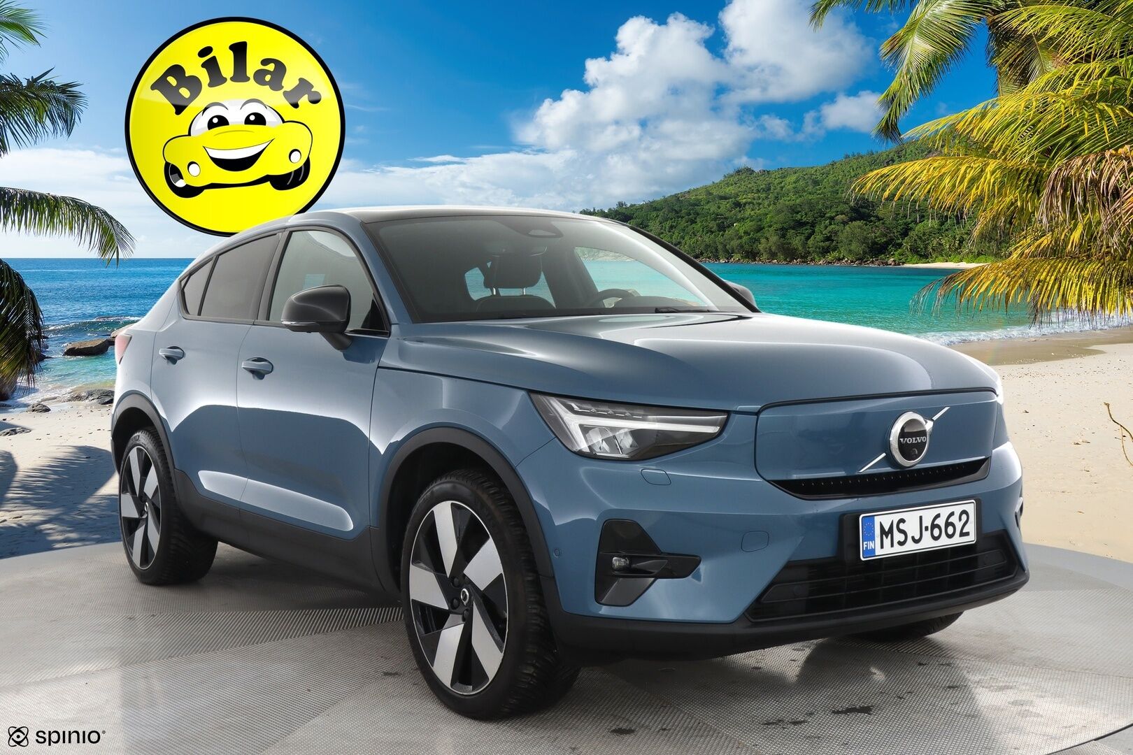 Volvo C40 2023 Recharge Twin Ultimate - | H&K | ILP | ACC | Lasikatto | LED | 360 | Sporttipenkki Muistilla | Kaistavahti | Navi | Keyless | Merkkihuollot |