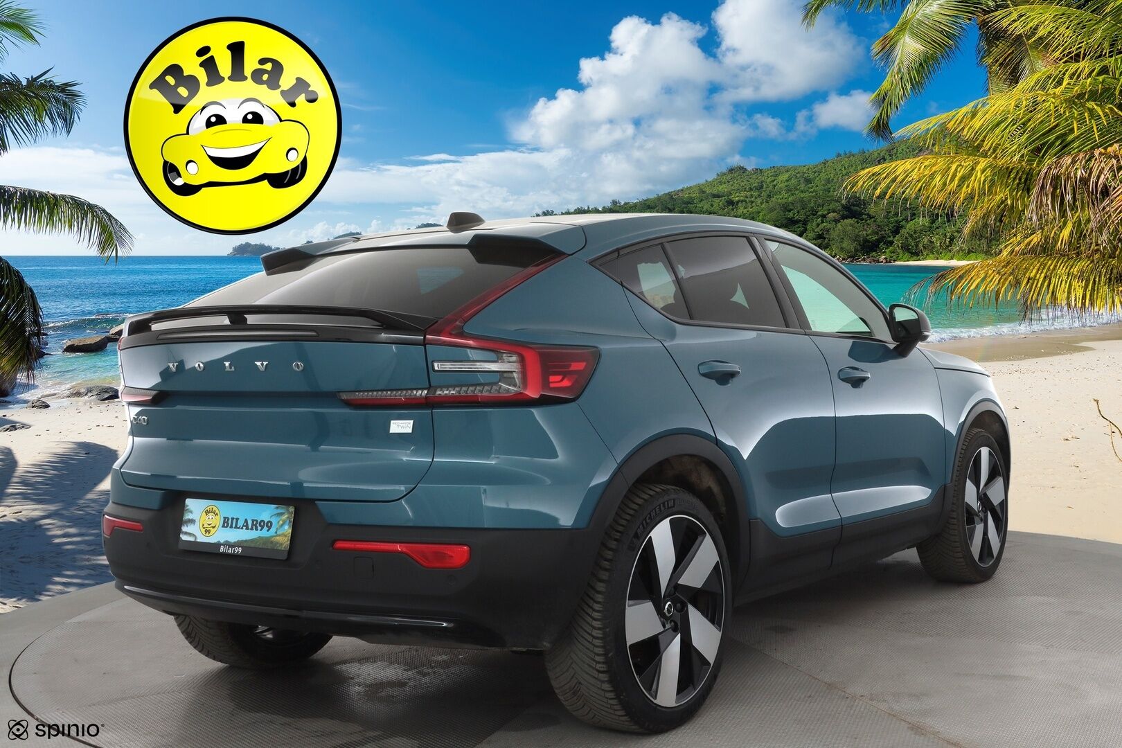 Volvo C40 2023 Recharge Twin Ultimate - | H&K | ILP | ACC | Lasikatto | LED | 360 | Sporttipenkki Muistilla | Kaistavahti | Navi | Keyless | Merkkihuollot |