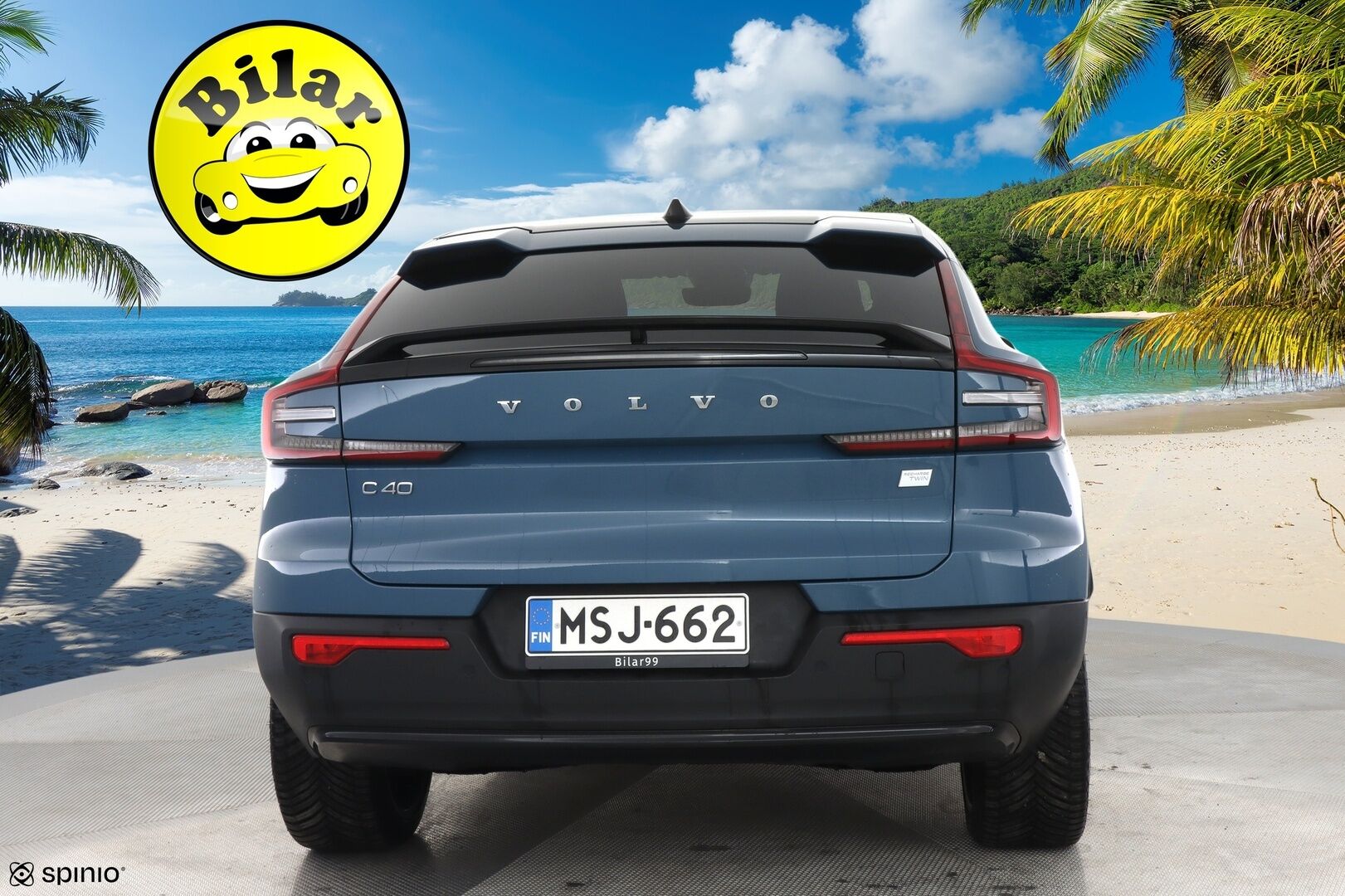 Volvo C40 2023 Recharge Twin Ultimate - | H&K | ILP | ACC | Lasikatto | LED | 360 | Sporttipenkki Muistilla | Kaistavahti | Navi | Keyless | Merkkihuollot |