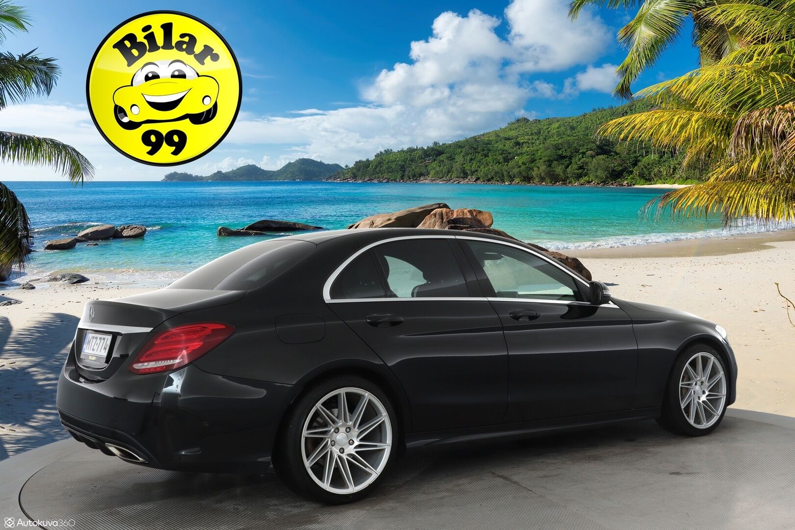 Mercedes-Benz C 2016 200 A AMG Premium Edition **Panorama / Punaiset sporttinahat / ILS LED / Vakkari / Navi / Lohkolämmitin** - Suomi-auto