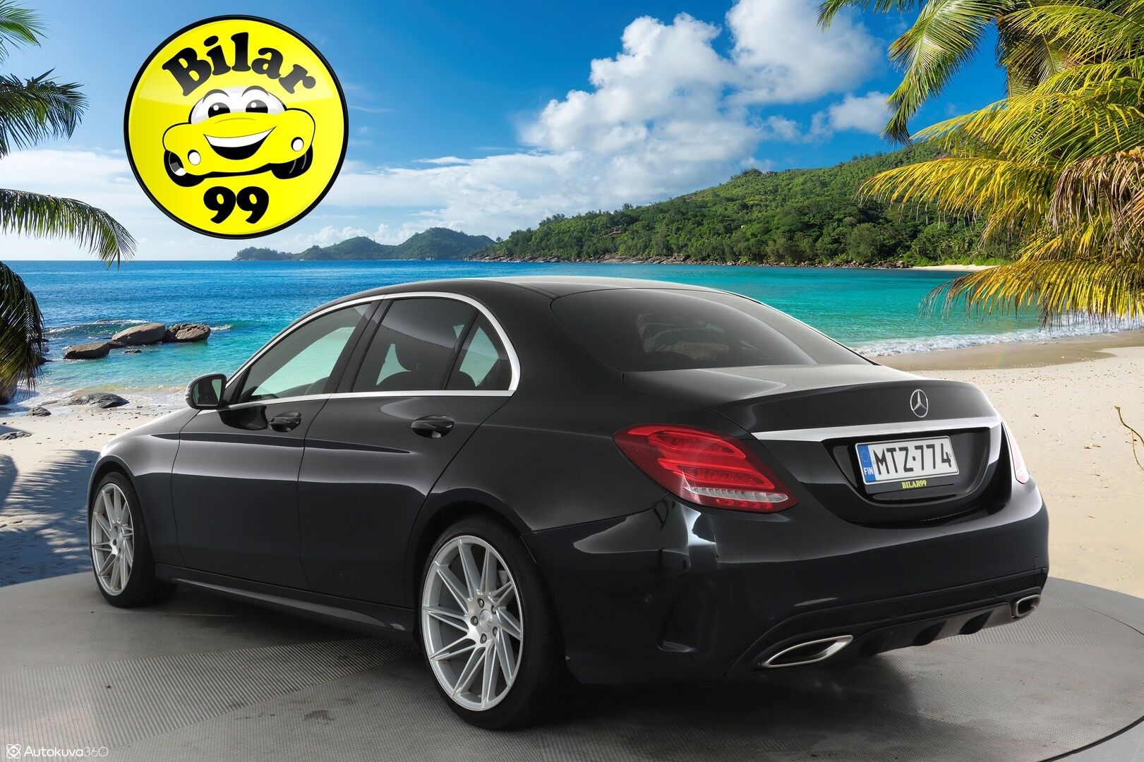 Mercedes-Benz C 2016 200 A AMG Premium Edition **Panorama / Punaiset sporttinahat / ILS LED / Vakkari / Navi / Lohkolämmitin** - Suomi-auto
