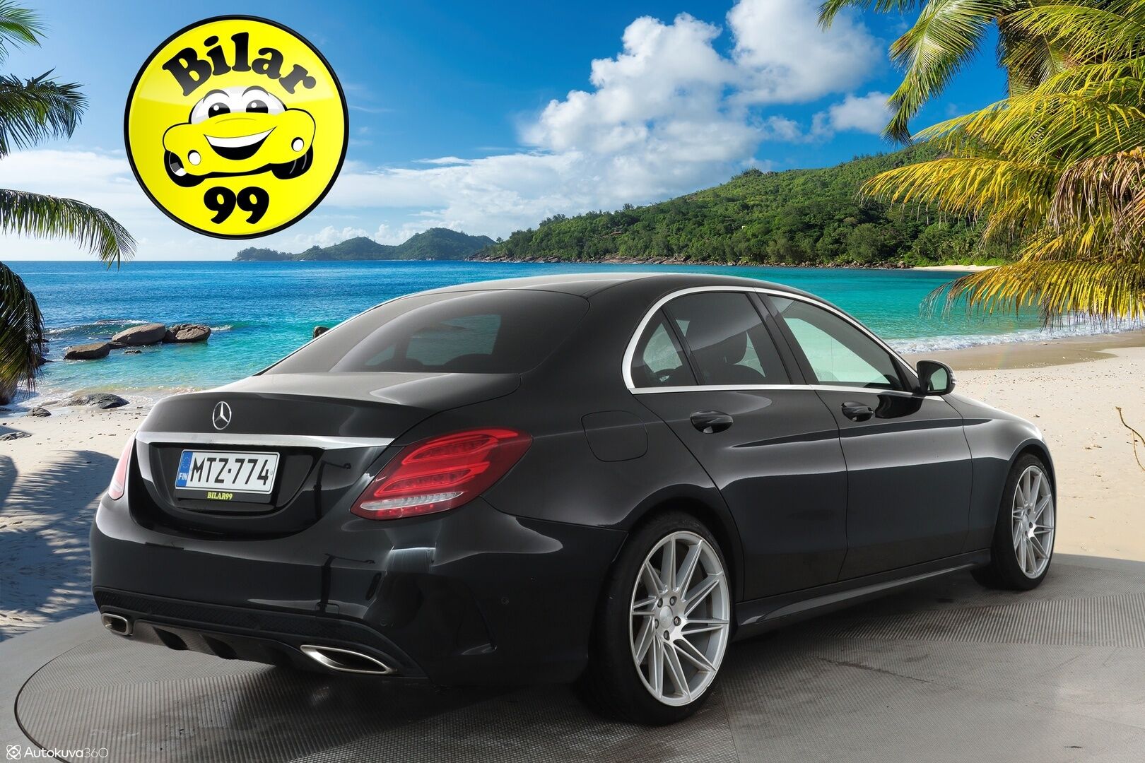 Mercedes-Benz C 2016 200 A AMG Premium Edition **Panorama / Punaiset sporttinahat / ILS LED / Vakkari / Navi / Lohkolämmitin** - Suomi-auto
