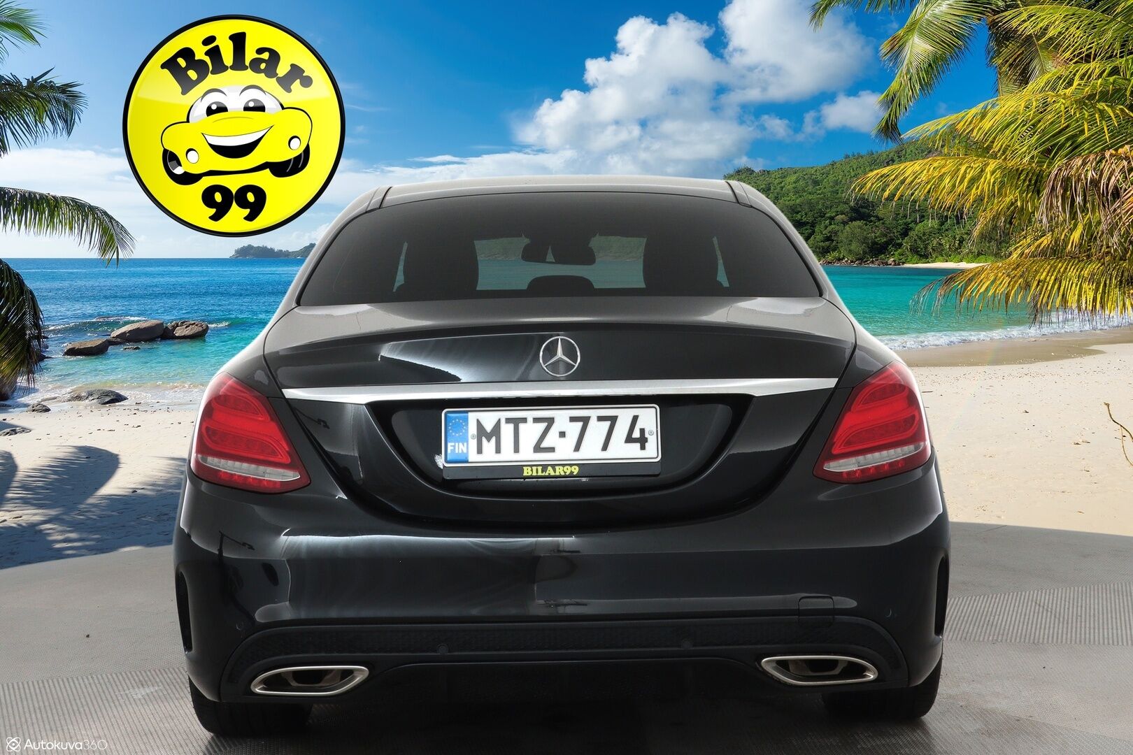 Mercedes-Benz C 2016 200 A AMG Premium Edition **Panorama / Punaiset sporttinahat / ILS LED / Vakkari / Navi / Lohkolämmitin** - Suomi-auto