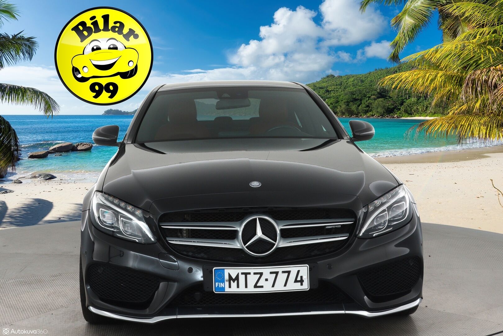 Mercedes-Benz C 2016 200 A AMG Premium Edition **Panorama / Punaiset sporttinahat / ILS LED / Vakkari / Navi / Lohkolämmitin** - Suomi-auto