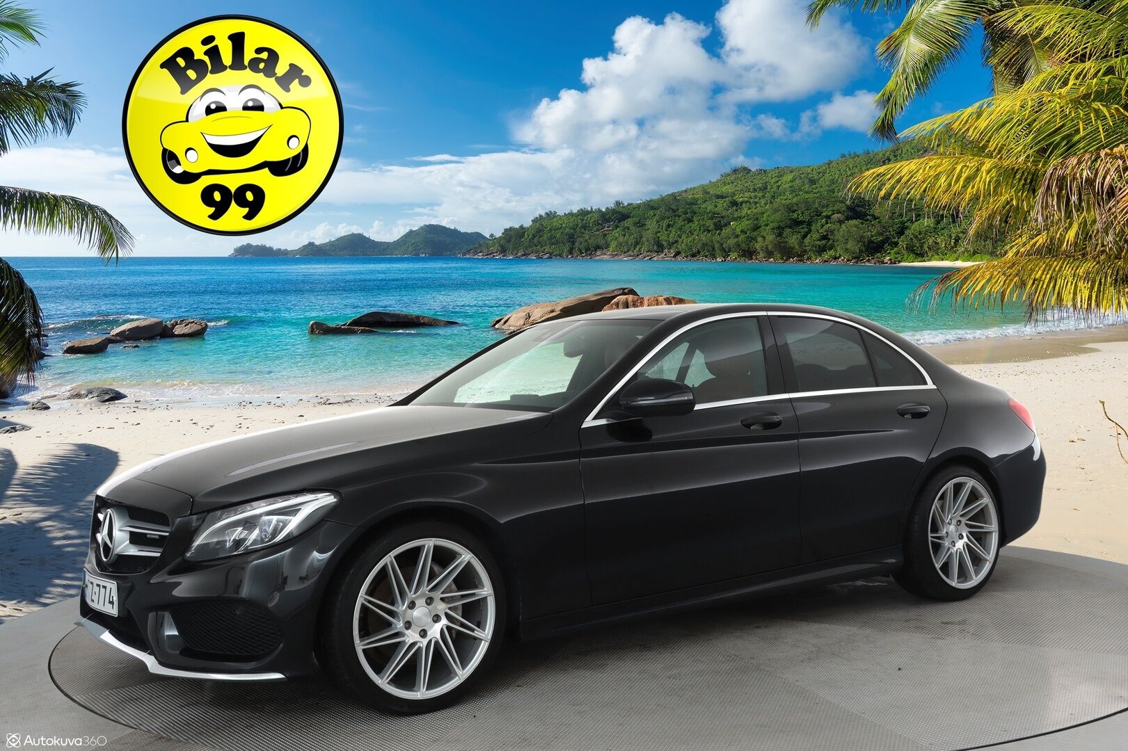 Mercedes-Benz C 2016 200 A AMG Premium Edition **Panorama / Punaiset sporttinahat / ILS LED / Vakkari / Navi / Lohkolämmitin** - Suomi-auto