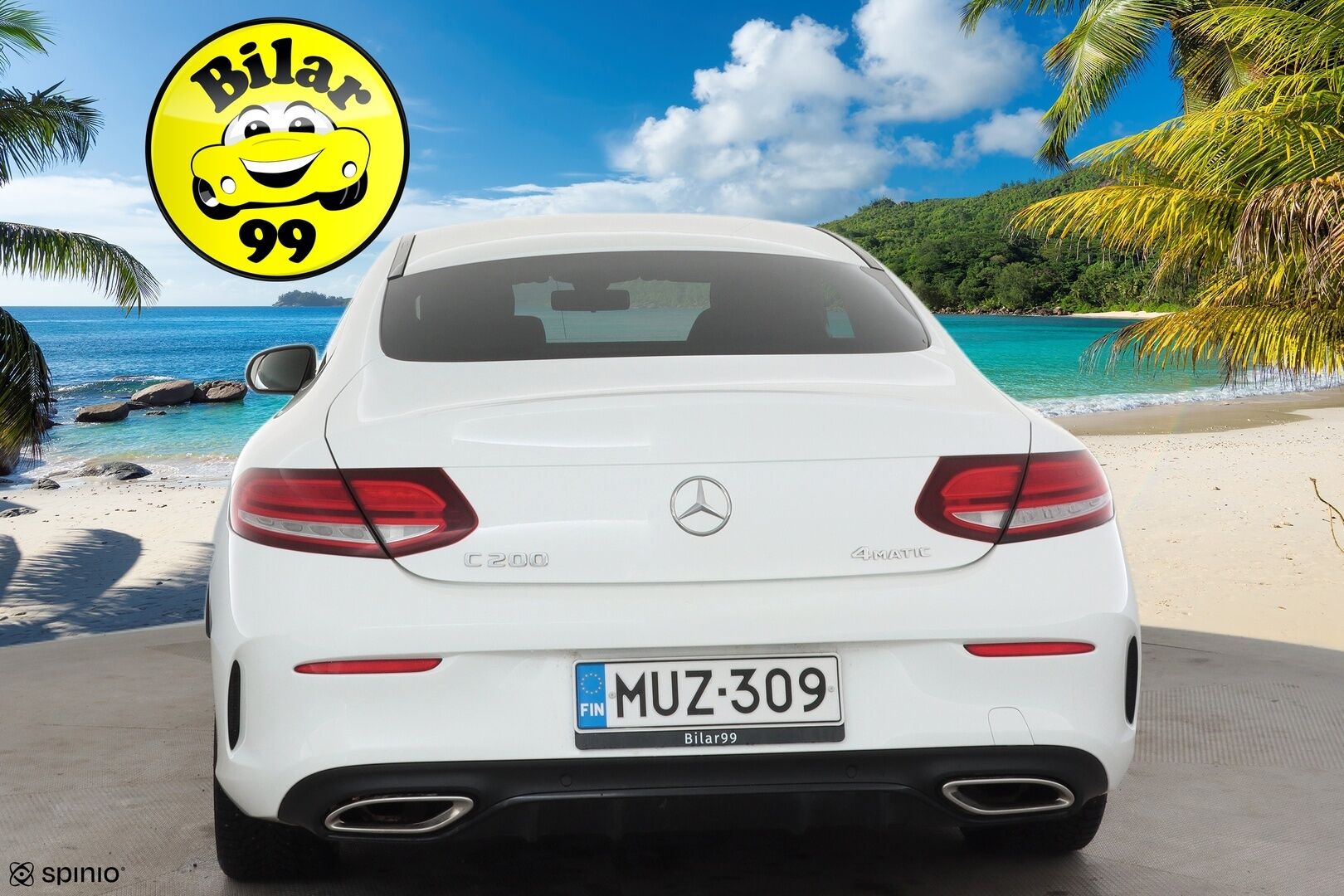 Mercedes-Benz C 2019 200 4MATIC Coupé A AMG * Vakkari / P.kamera / Sporttipenkit / Lohko+Sisä / LED * - Suomi-auto / Kahdet renkaat aluvanteilla 