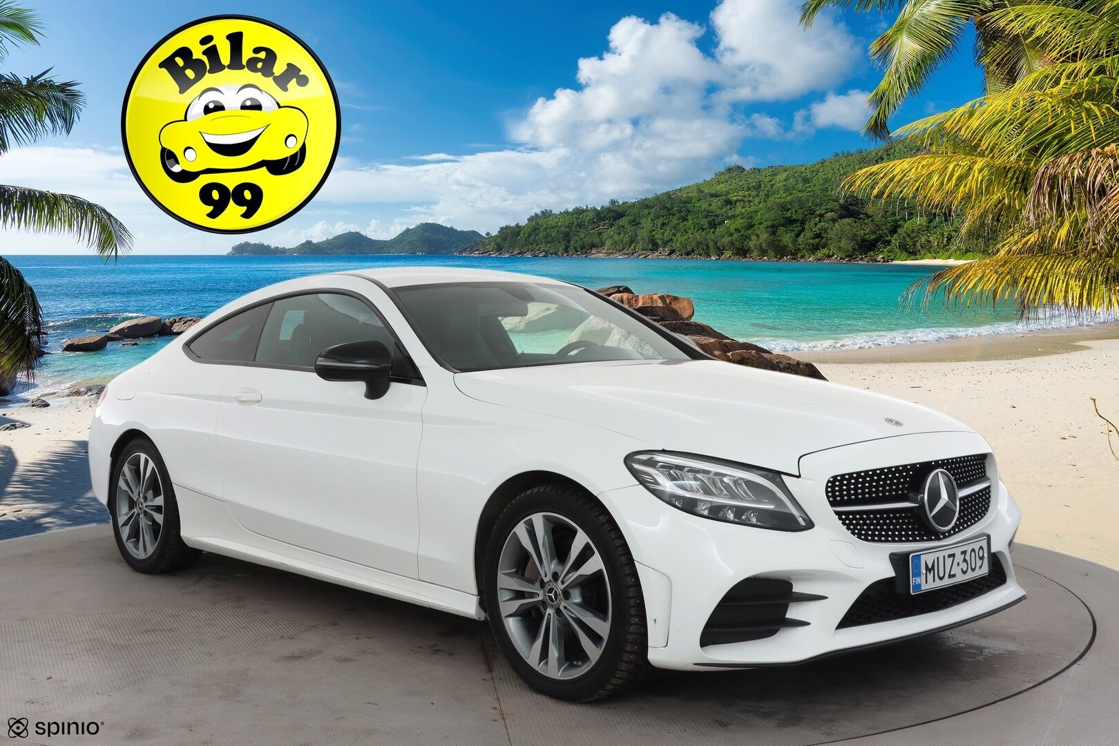Mercedes-Benz C 2019 200 4MATIC Coupé A AMG * Vakkari / P.kamera / Sporttipenkit / Lohko+Sisä / LED * - Suomi-auto / Kahdet renkaat aluvanteilla 