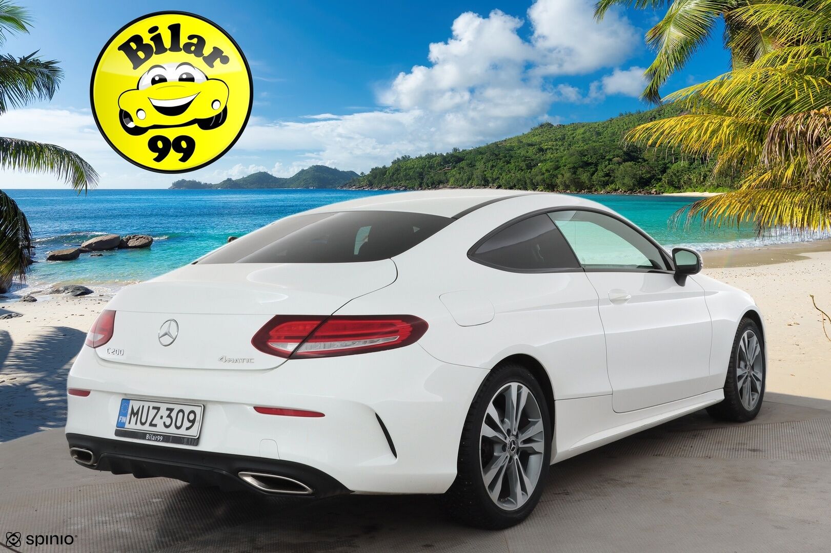 Mercedes-Benz C 2019 200 4MATIC Coupé A AMG * Vakkari / P.kamera / Sporttipenkit / Lohko+Sisä / LED * - Suomi-auto / Kahdet renkaat aluvanteilla 