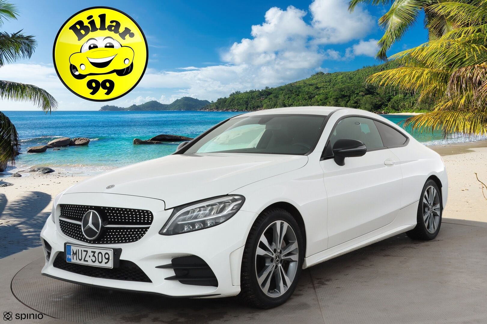 Mercedes-Benz C 2019 200 4MATIC Coupé A AMG * Vakkari / P.kamera / Sporttipenkit / Lohko+Sisä / LED * - Suomi-auto / Kahdet renkaat aluvanteilla 