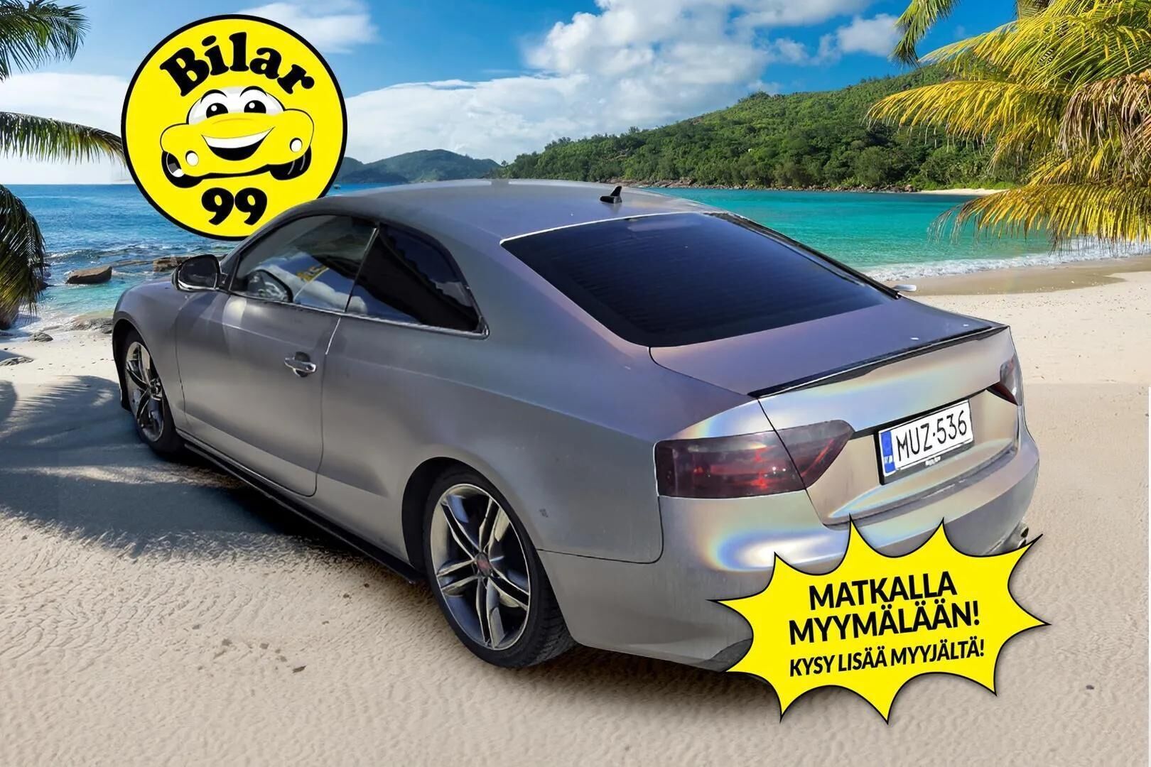 Audi A5 2008 Coupé 3,0 V6 TDI DPF 176 kW quattro tiptronic-autom. / YritysOutlet - Myydään vain yrityksille / - YritysOutlet - Myydään vain yrityksille / Vakkari / Musta sisäkatto / MMI+ / Nahka-alacanta / Navi / Tulossa myyntiin!