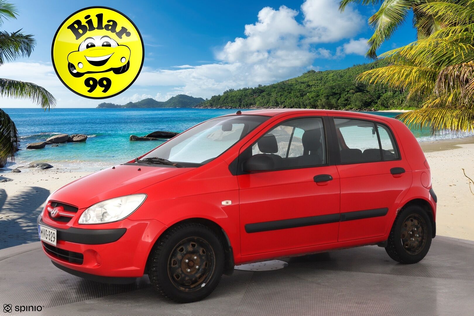 Hyundai Getz 2006 1.1 GL 4D - Myydään Huutokaupat.com - Hyvät nastarenkaat / Hyvä huoltohistoria
