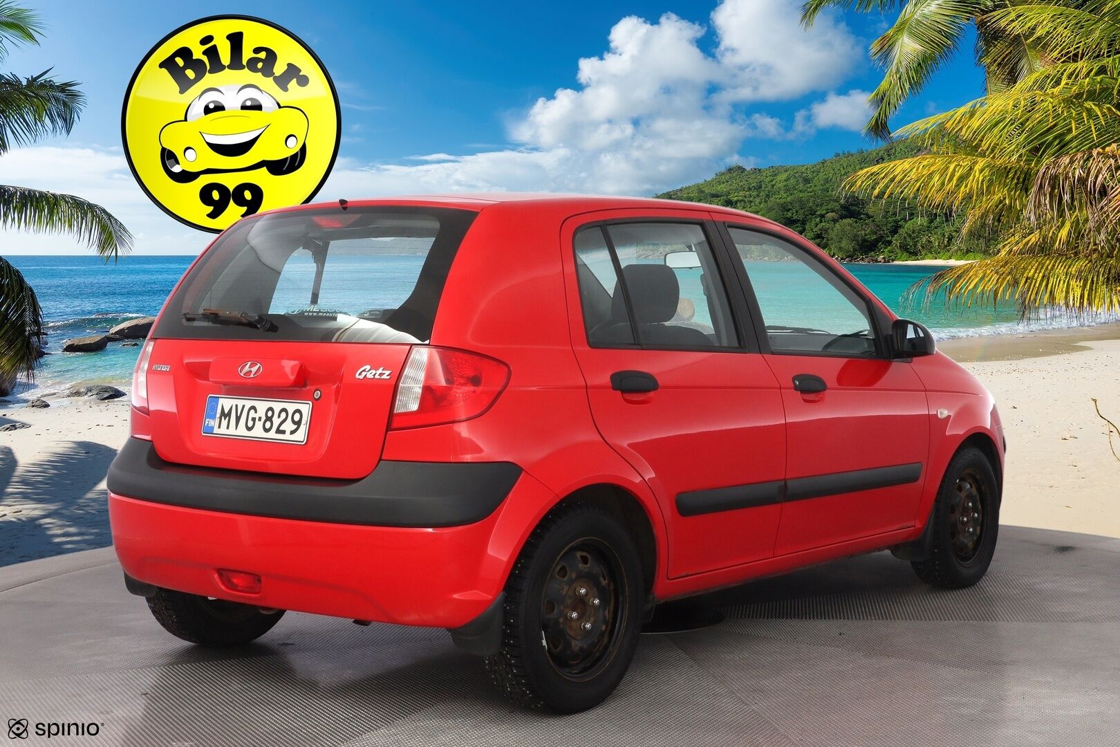 Hyundai Getz 2006 1.1 GL 4D - Myydään Huutokaupat.com - Hyvät nastarenkaat / Hyvä huoltohistoria