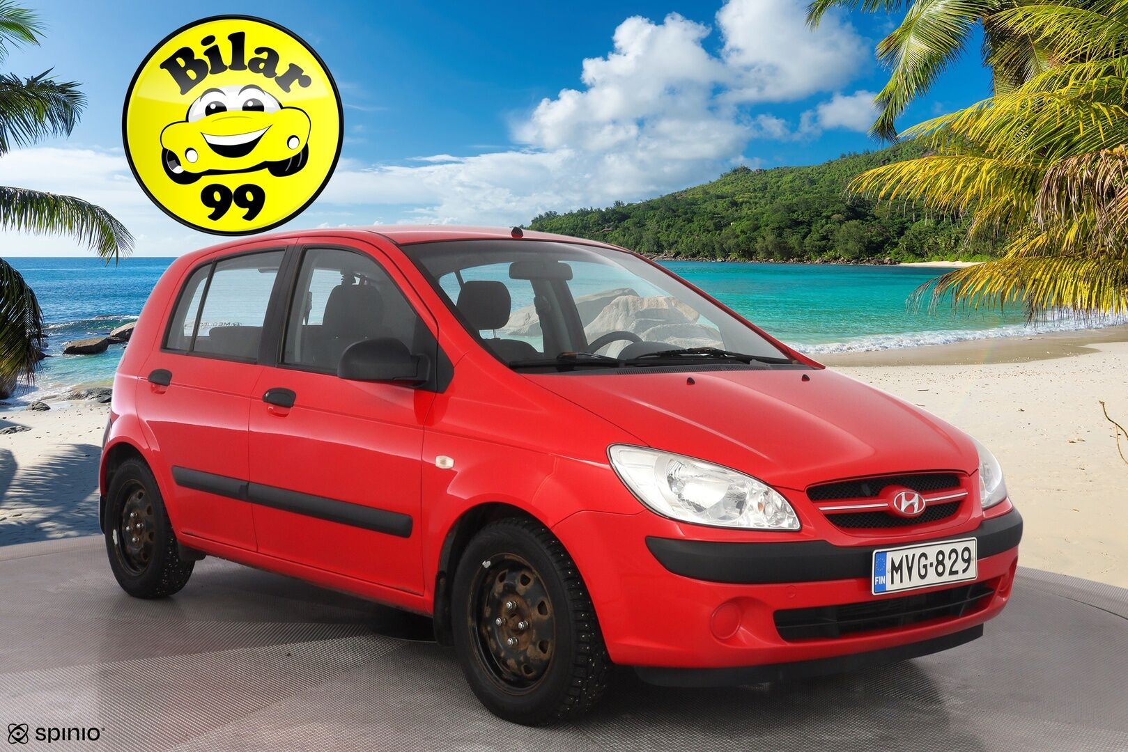 Hyundai Getz 2006 1.1 GL 4D - Myydään Huutokaupat.com - Hyvät nastarenkaat / Hyvä huoltohistoria