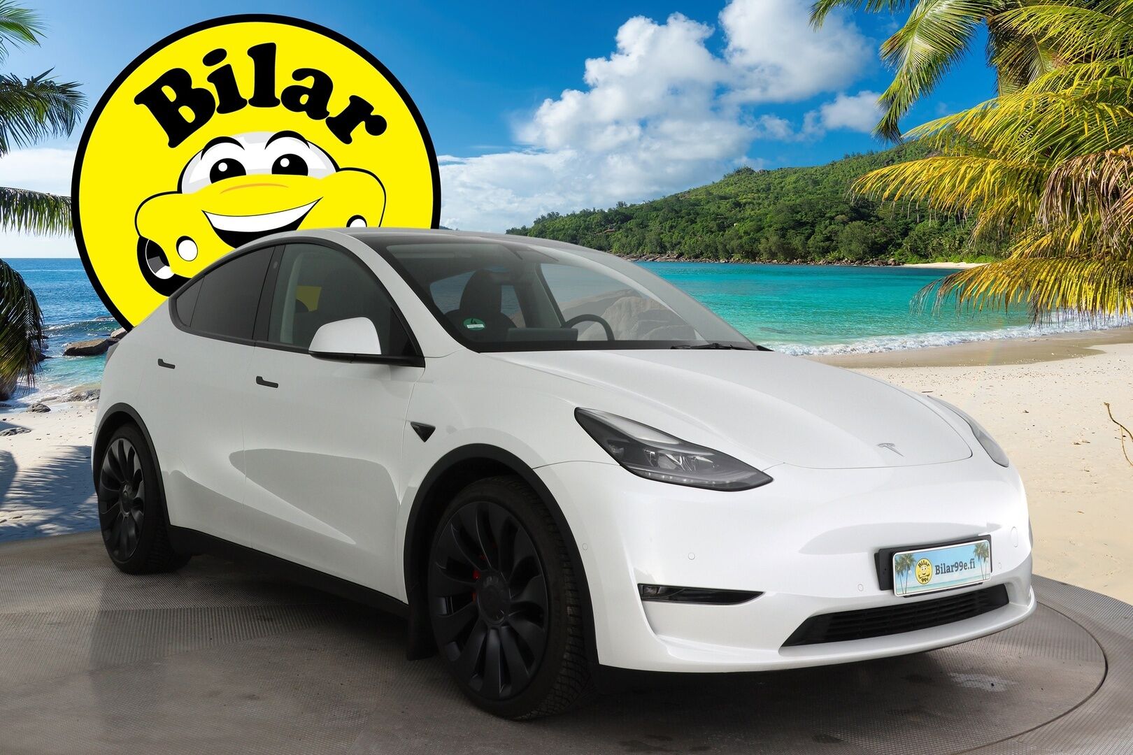 TESLA MODEL Y 2022 Performance - AMD Ryzen | Heat Pump | Koukku | Lasikatto | Nahat | Sähköluukku